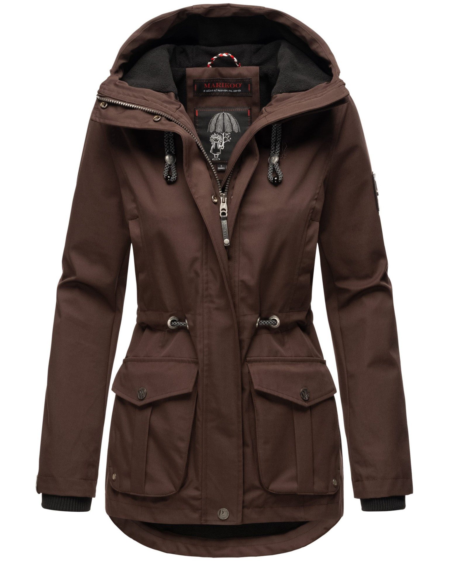 Marikoo Outdoorjacke mit verstellbarer Kapuze günstig online kaufen