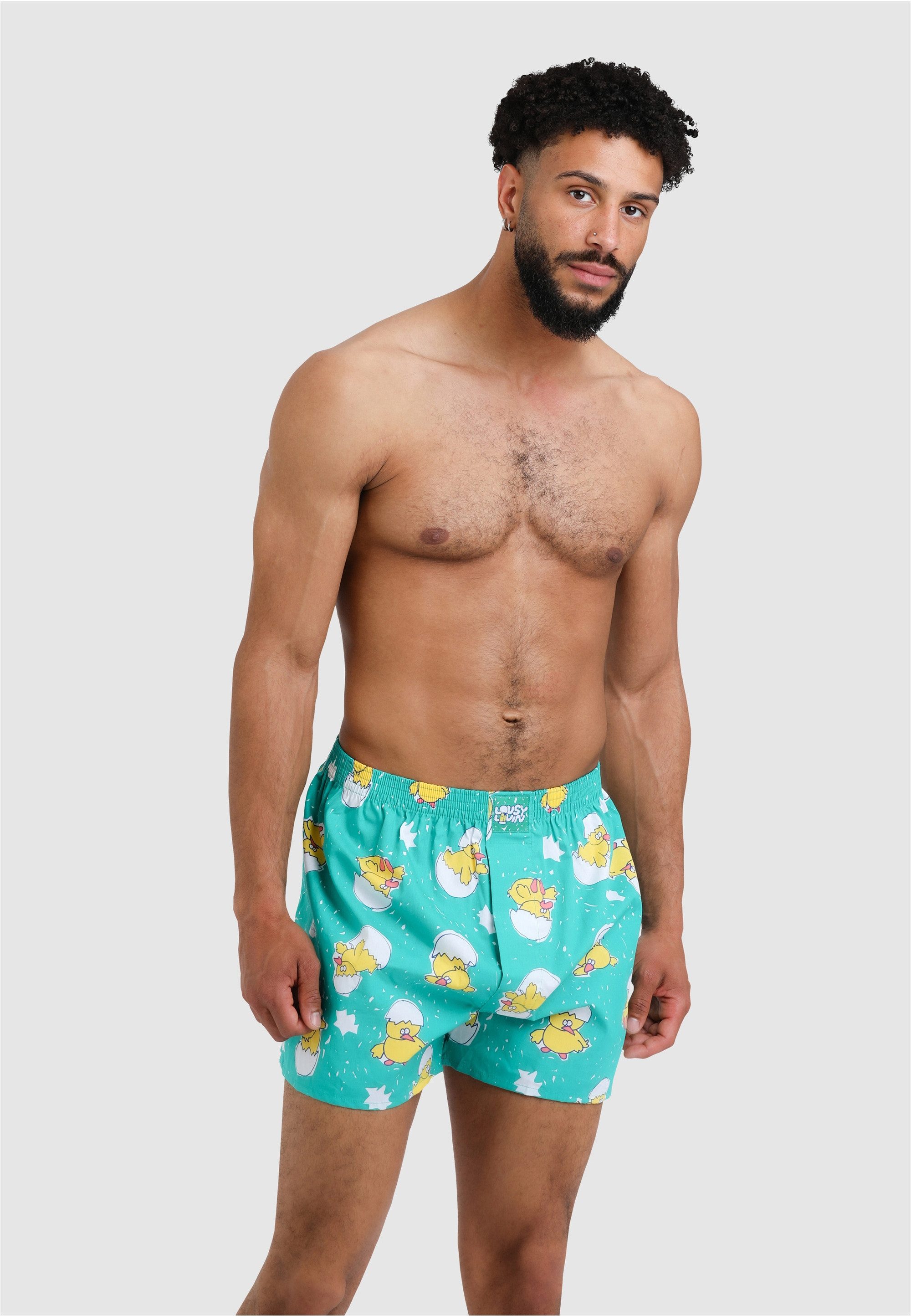 Lousy Livin Boxershorts Kueken & Lines mit buntem Design