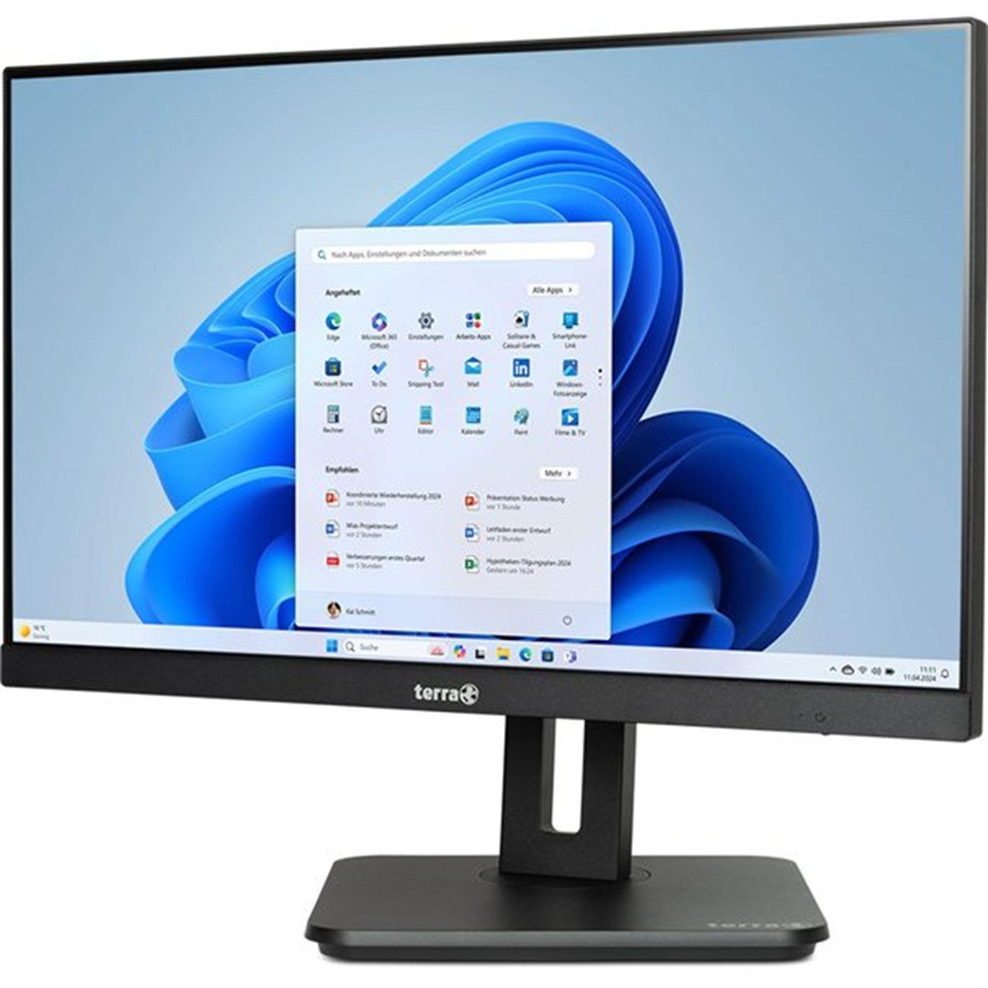 TERRA TERRA All-in-One-PC 2410HA GREENLINE – Intel Core i5 16GB RAM – 23,8" All-in-One PC (23.8 Zoll, Intel Core i5 12500, UHD Graphics, 16 GB RAM, Core i5, 16 GB, 500 GB Festplatte, Windows 11 Pro, Webcam 5MP)