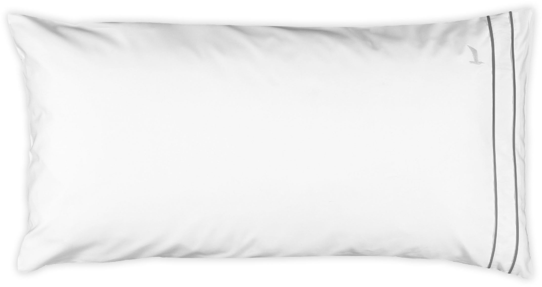 Möve Kissenbezug Möve Noblesse, (1 Stück), mit eleganten Biesen