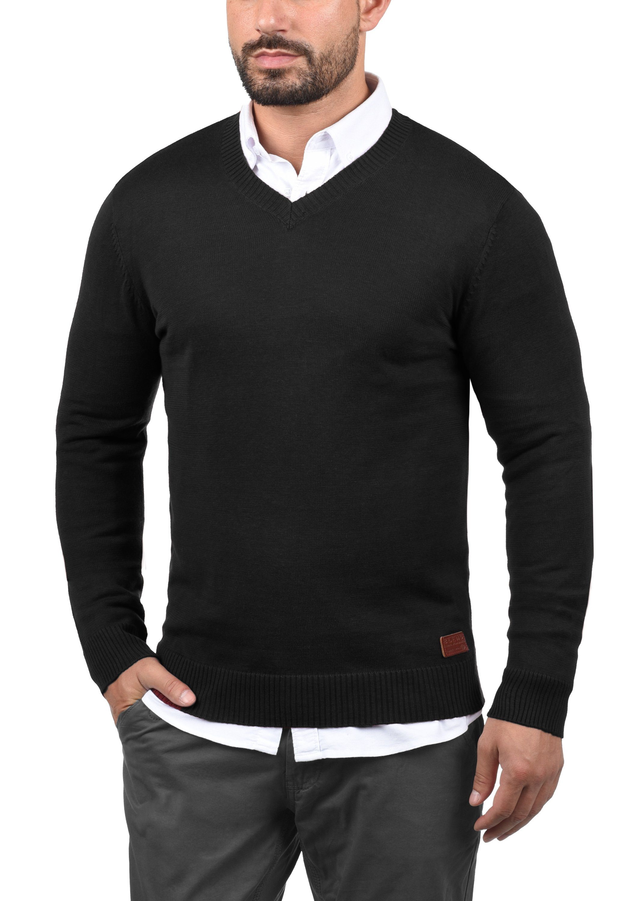 Blend Strickpullover BHLasse Feinstrickpullover mit aufgestickten Ellenboge günstig online kaufen