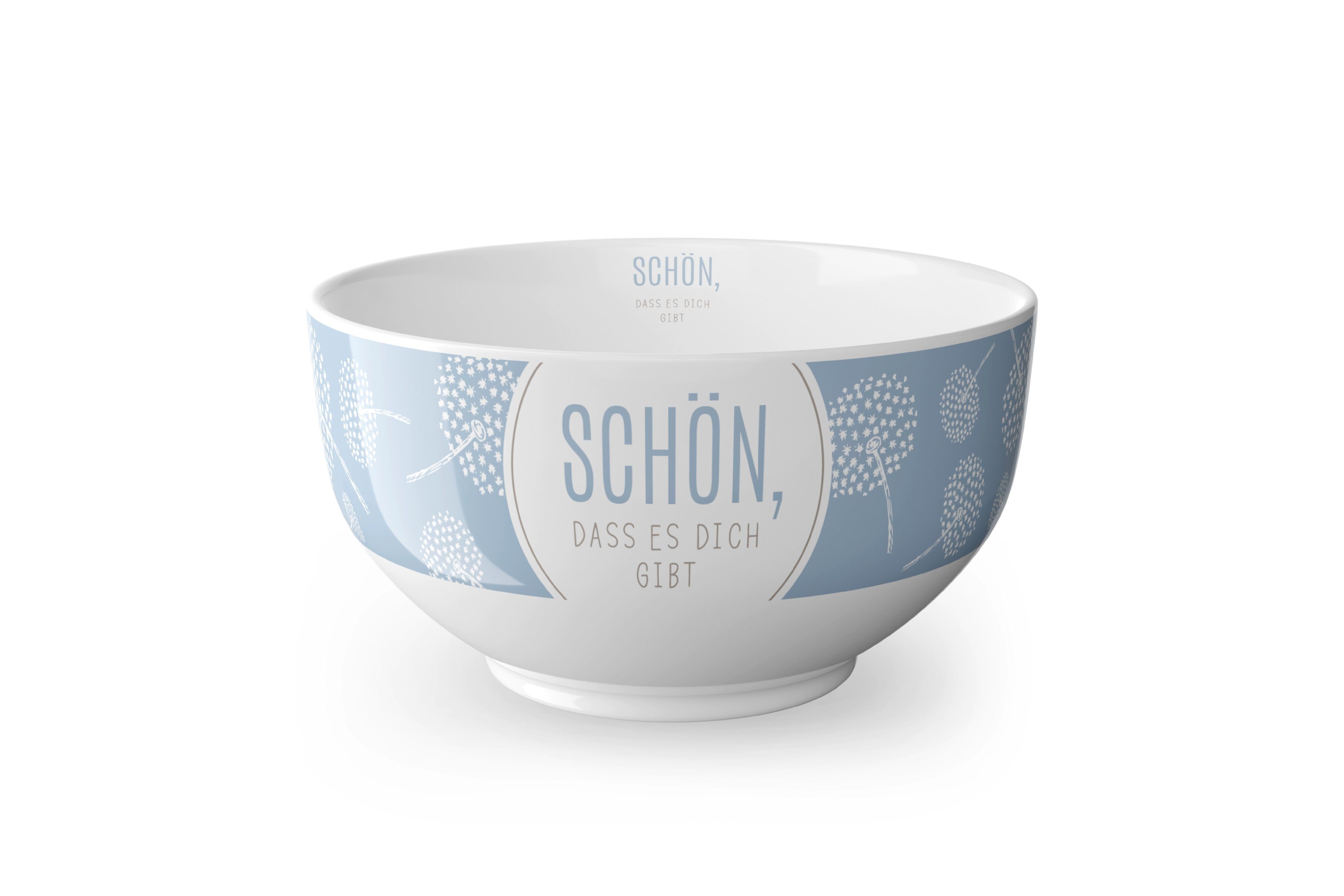 La Vida Schüssel Müslischale Bowl Dessert-Schale Salat-Schüssel la vida Auswahl RELAX, Material: Porzellan Pusteblume 955392