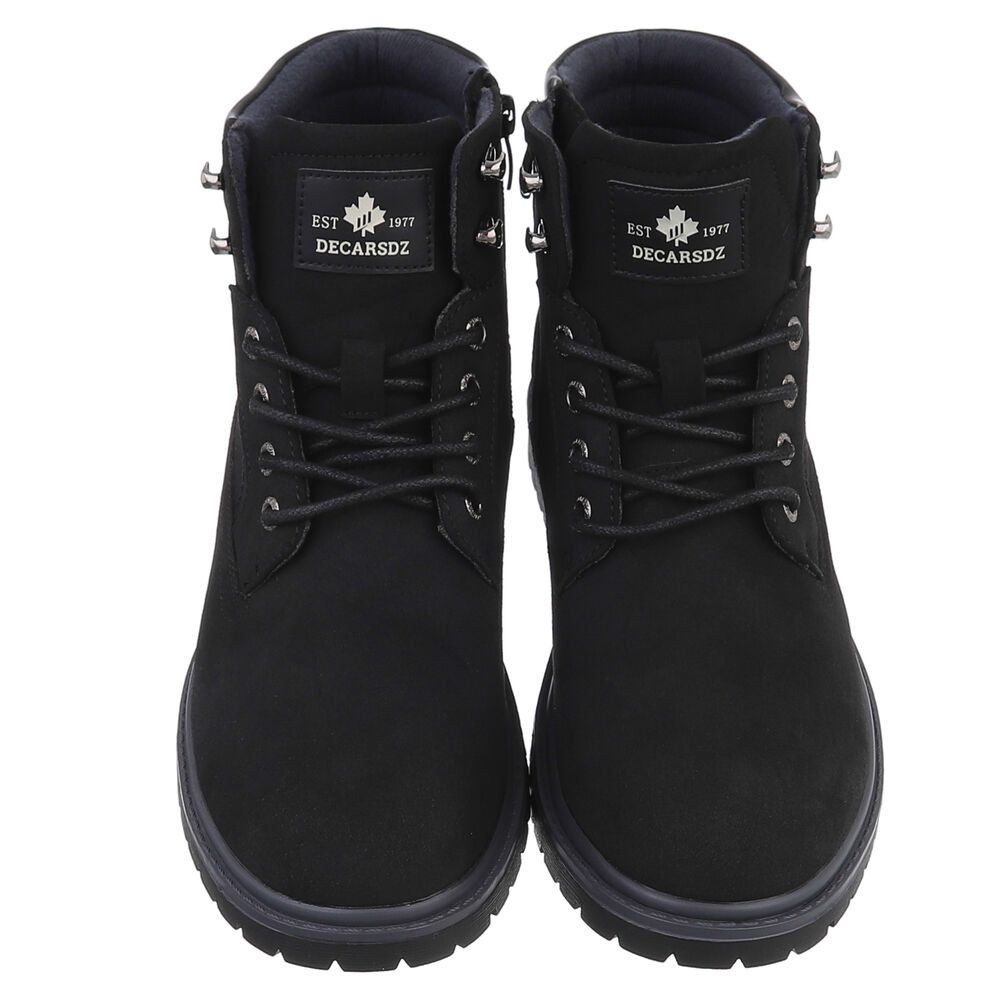 Coolwalk Herren Freizeitschuh mit hohem Komfort und modischem Design Stiefelette (90503740) Blockabsatz Boots in Schwarz