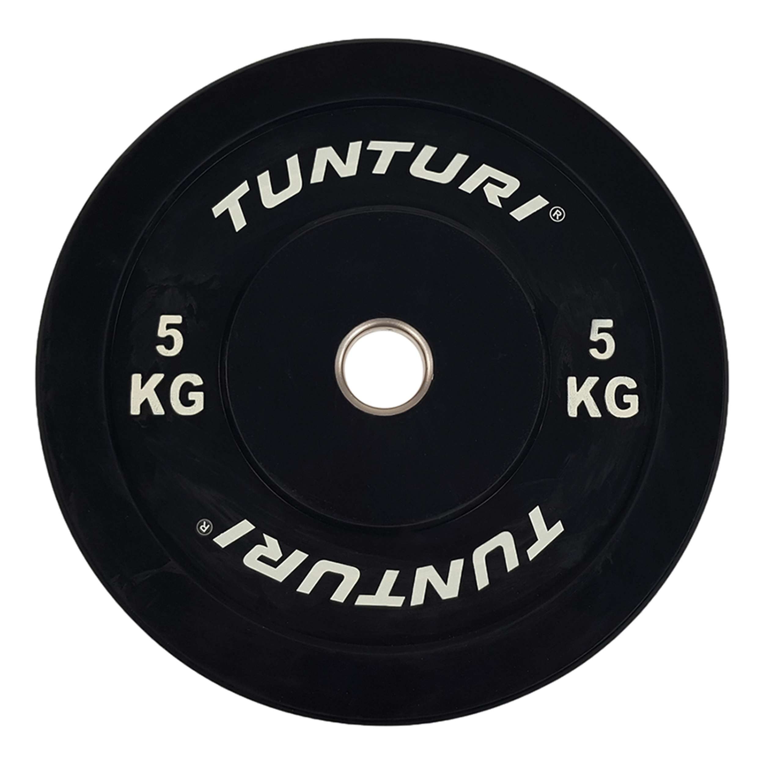 Tunturi Gewichtsscheibe Gewichtsscheiben aus Gummi - Schwarze Langhantelscheiben ⌀50 mm