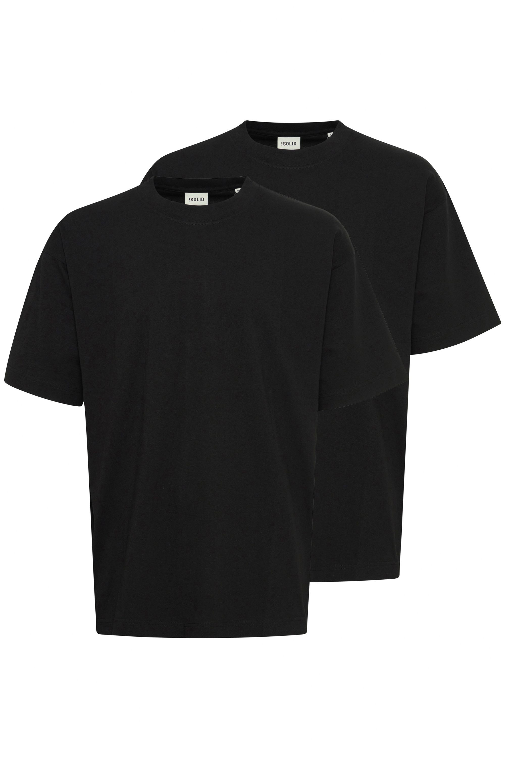 !Solid T-Shirt SDMMalle 2er-Pack Modisches Basic T-Shirt mit überschnittenen Schultern