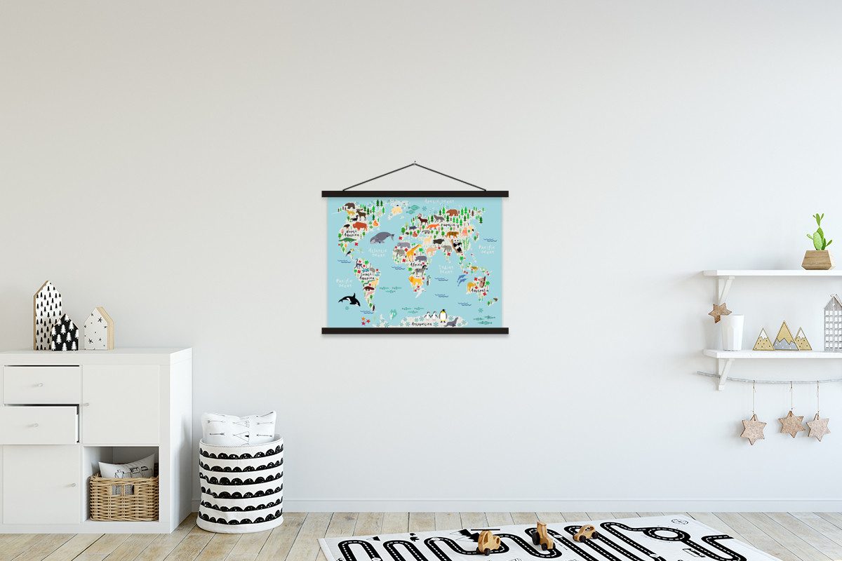 MuchoWow Poster Welt - Karte - günstig online kaufen