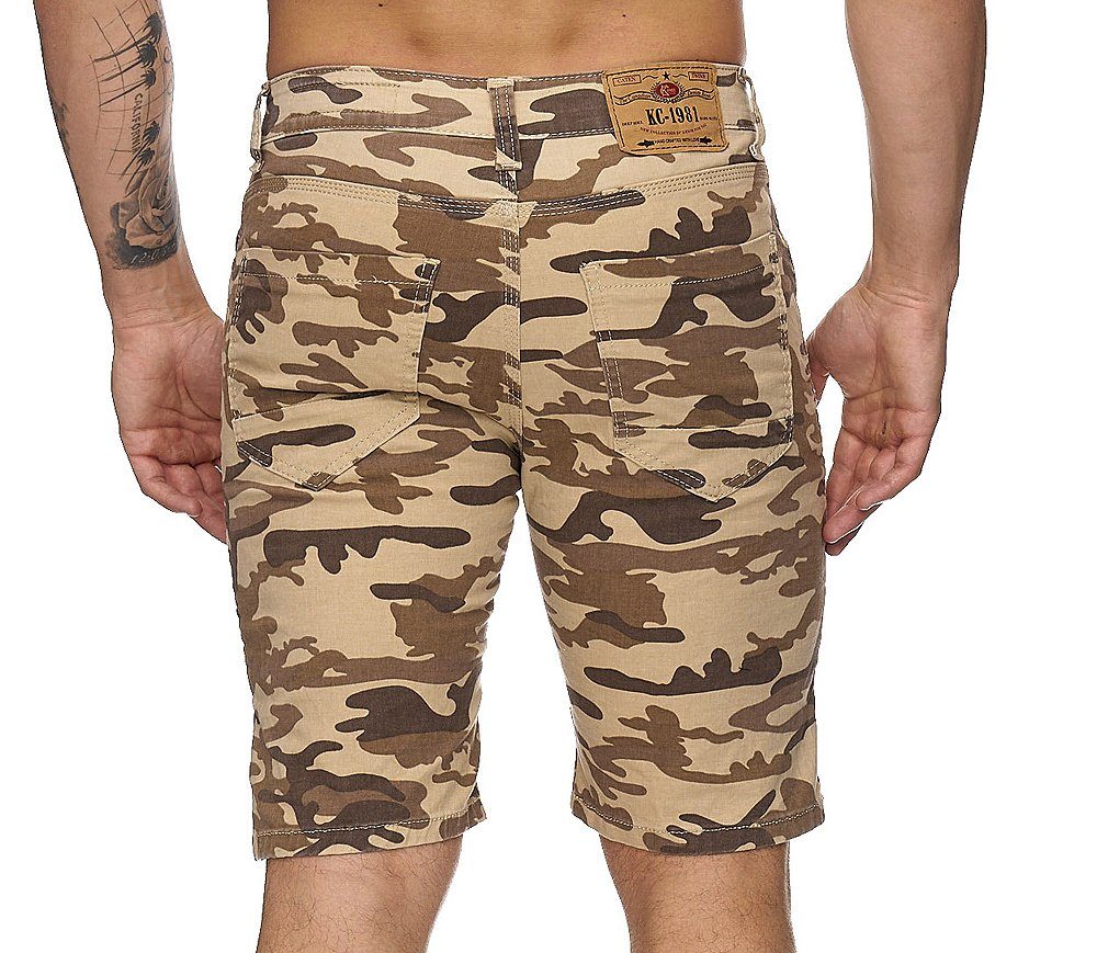 Herren Kurze Hosen OneRedox Shorts 3229C (Kurze Hose Bermudas Sweatpants, 1-tlg., im modischem Design) Fitness Freizeit Casual