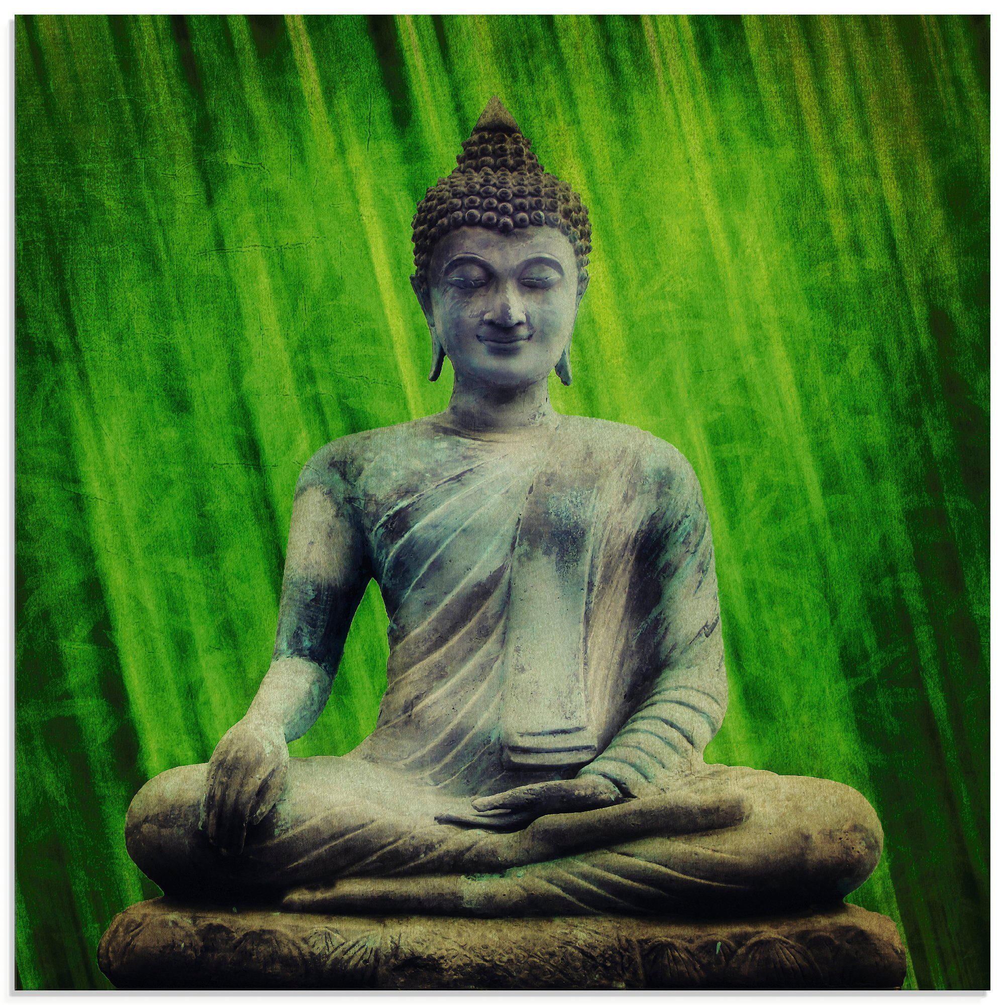 Statue, Artland Buddha Glasbild Größen (1 verschiedenen in St), Religion