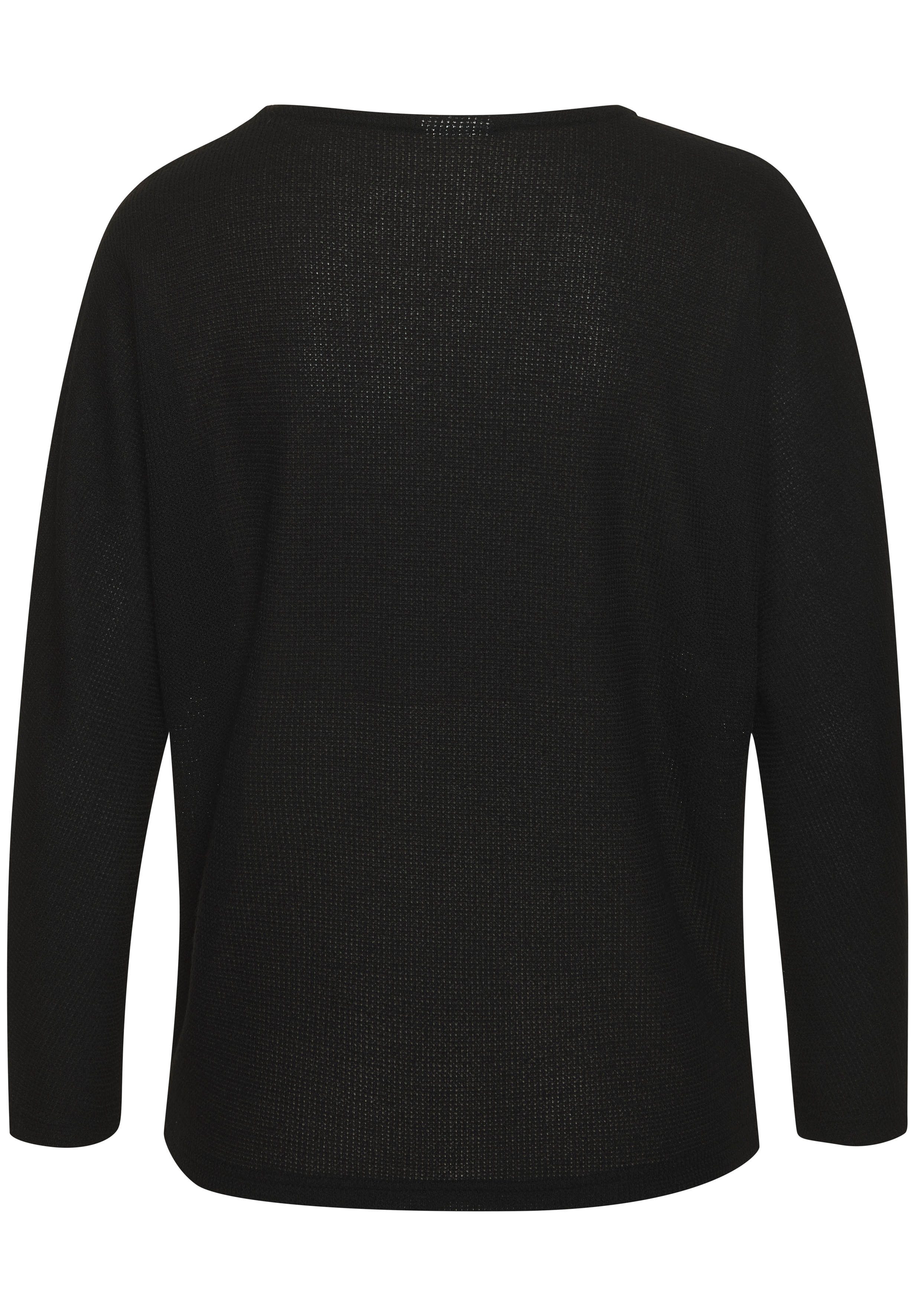 Vivance Langarmshirt aus weichem Strukturstrick aus bügelfreier Qualität