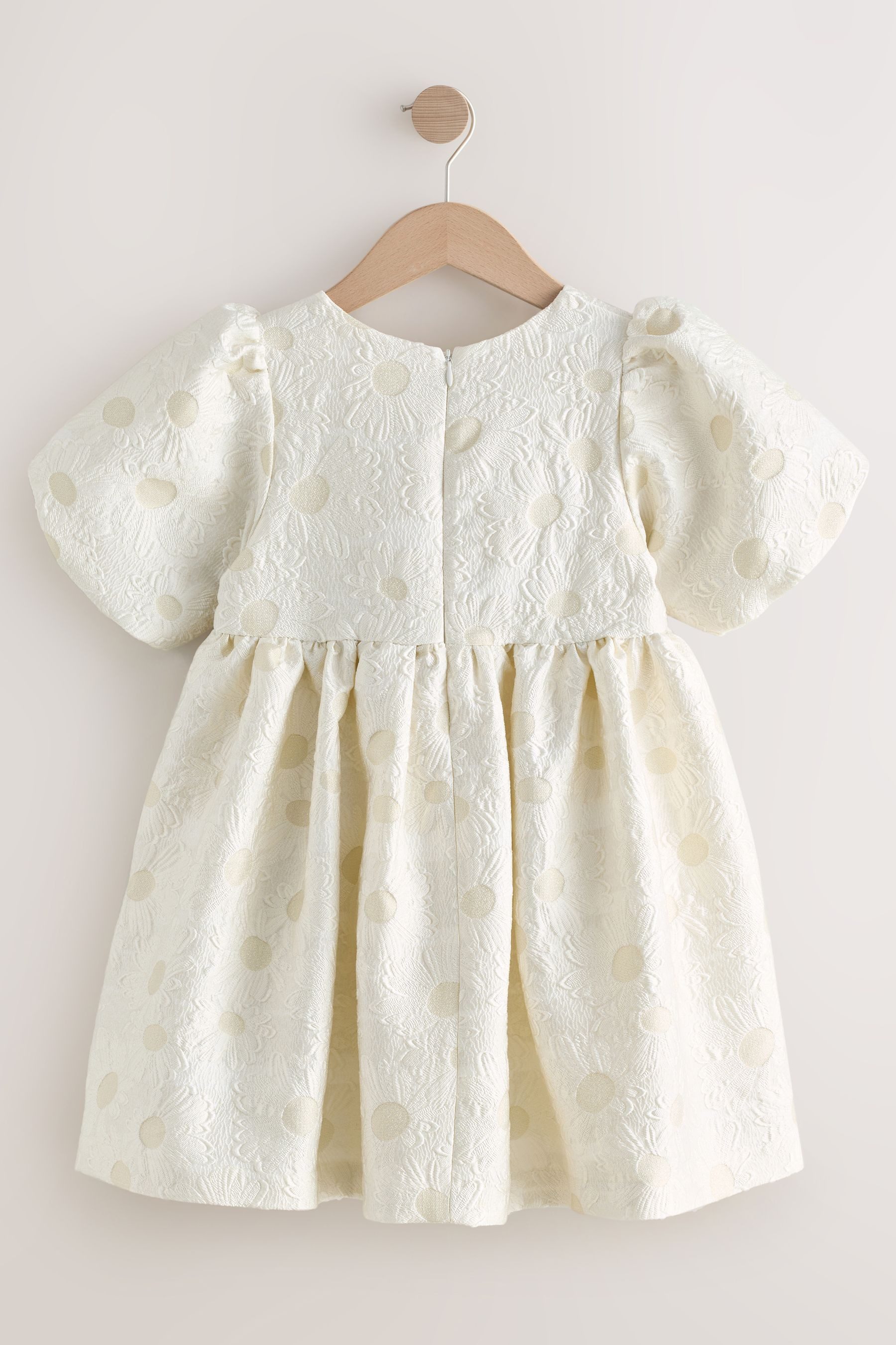 Next Partykleid Strukturiertes, geblümtes, festliches Kleid (1-tlg)