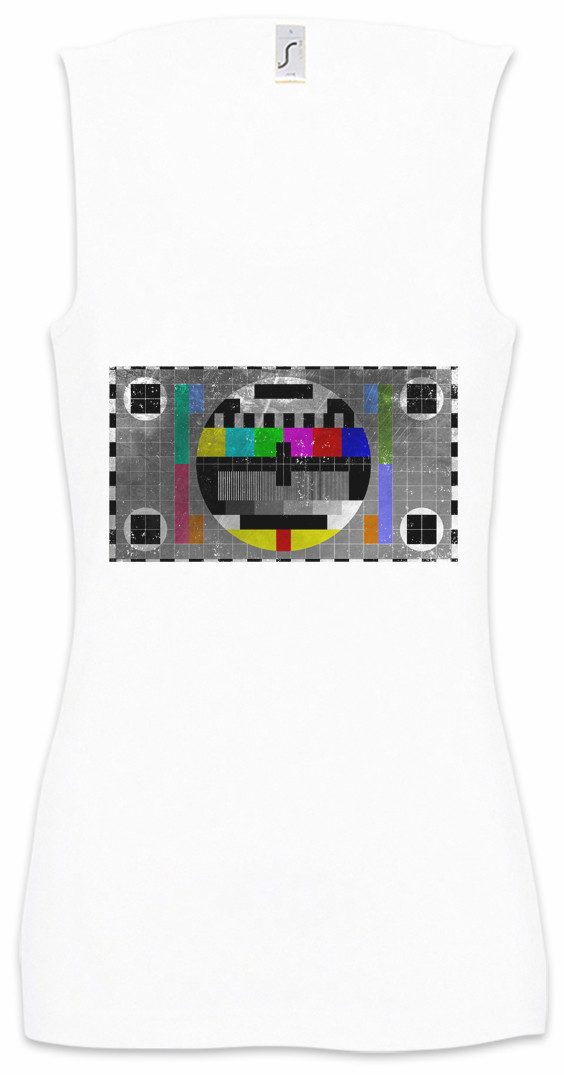 Urban Backwoods Tanktop Test Picture Vintage II Ärmelloses Damen T-Shirt Testbild Retro Big Triangle Bang Freak TBBT