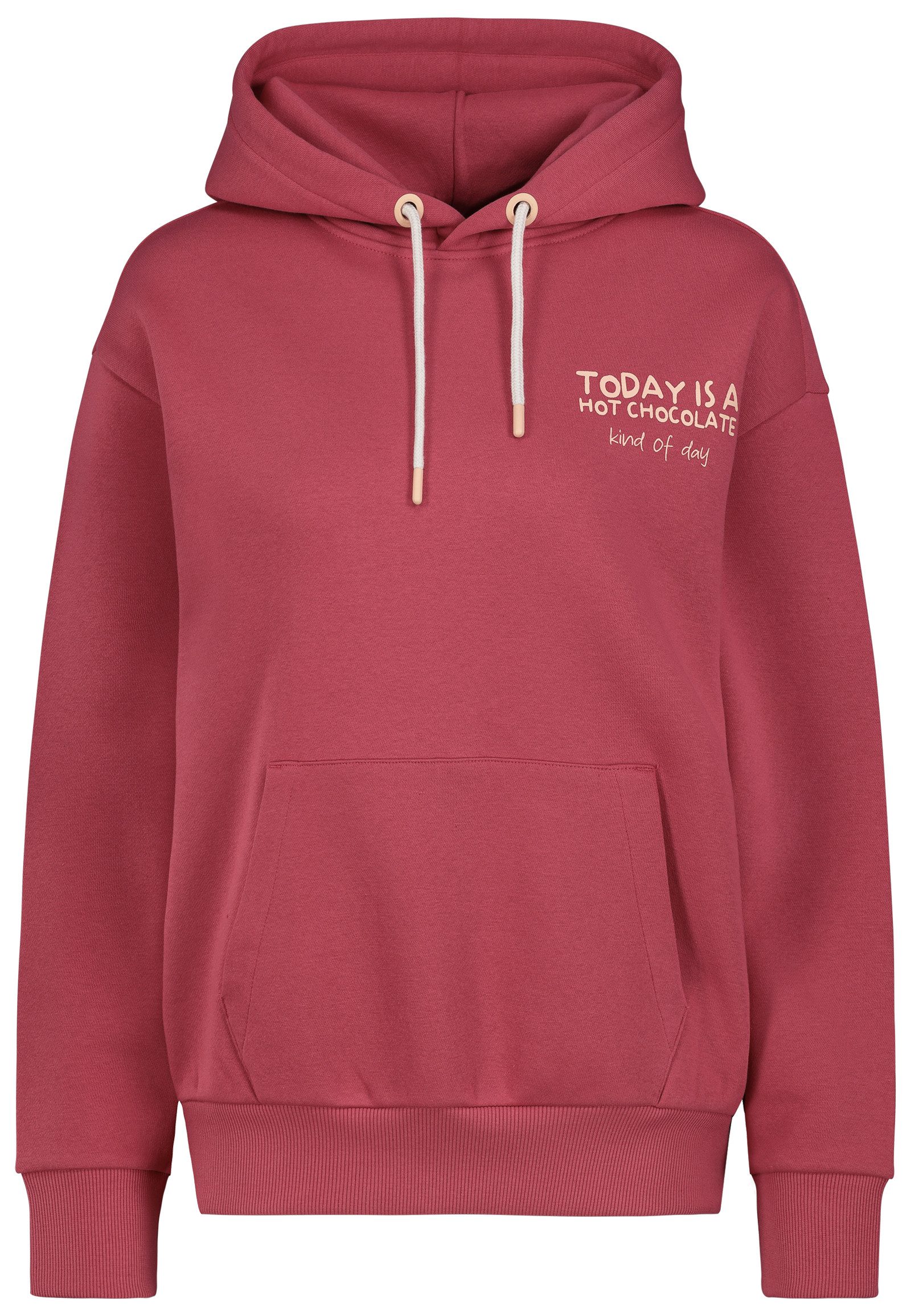Kapuzenpullover Damen Kapuzenpullover Hoodie mit Getränkeprint