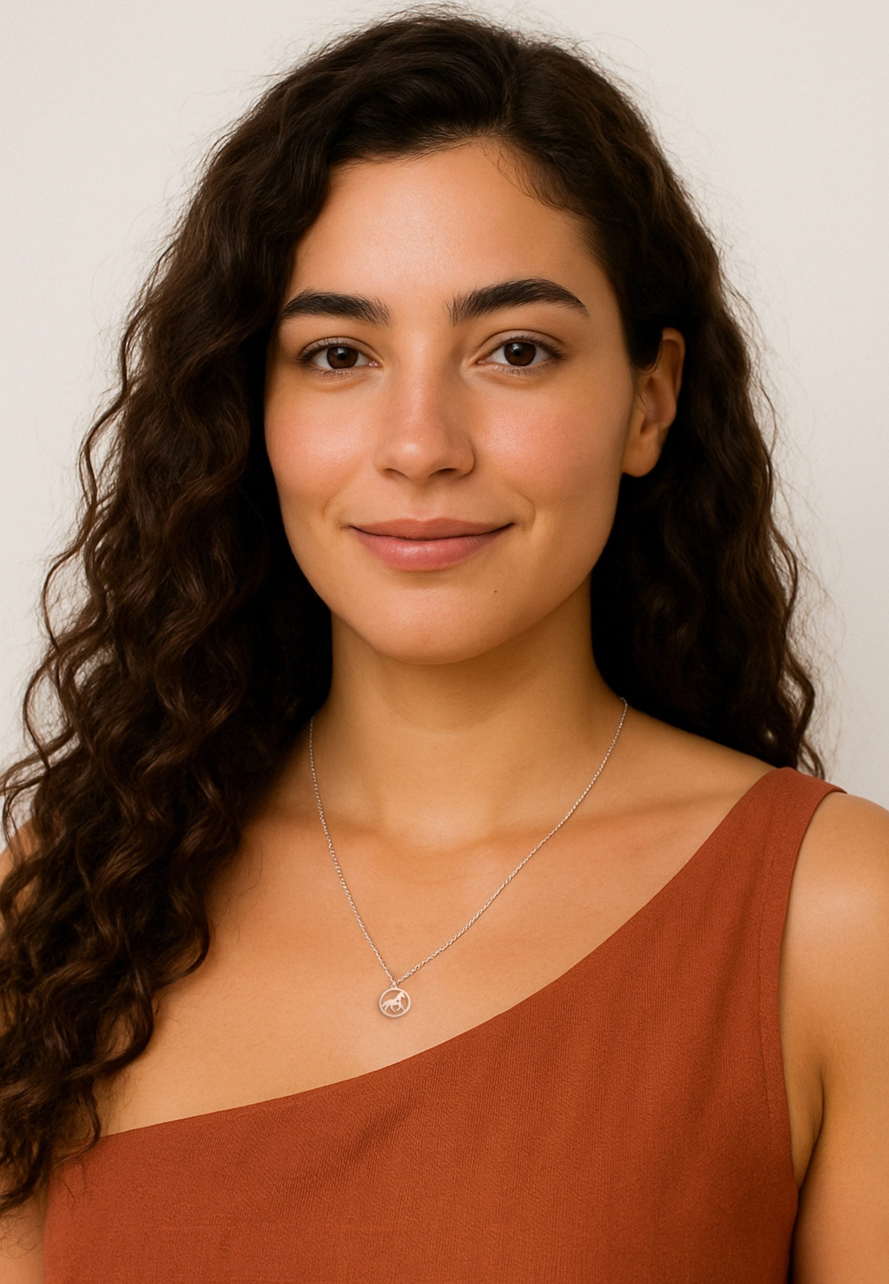 Sofia Milani Kette mit Anhänger Kreis Pferd, 925 Silber Damen Schmuck - N07 günstig online kaufen