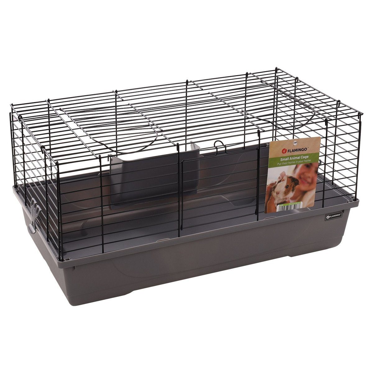 Kleintierkäfig Nager-Käfig Mobi grau/schwarz