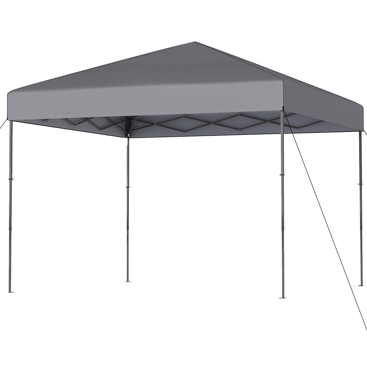 COSTWAY Faltpavillon, Gartenpavillon höhenverstellbar 3x3 m, wasserdicht