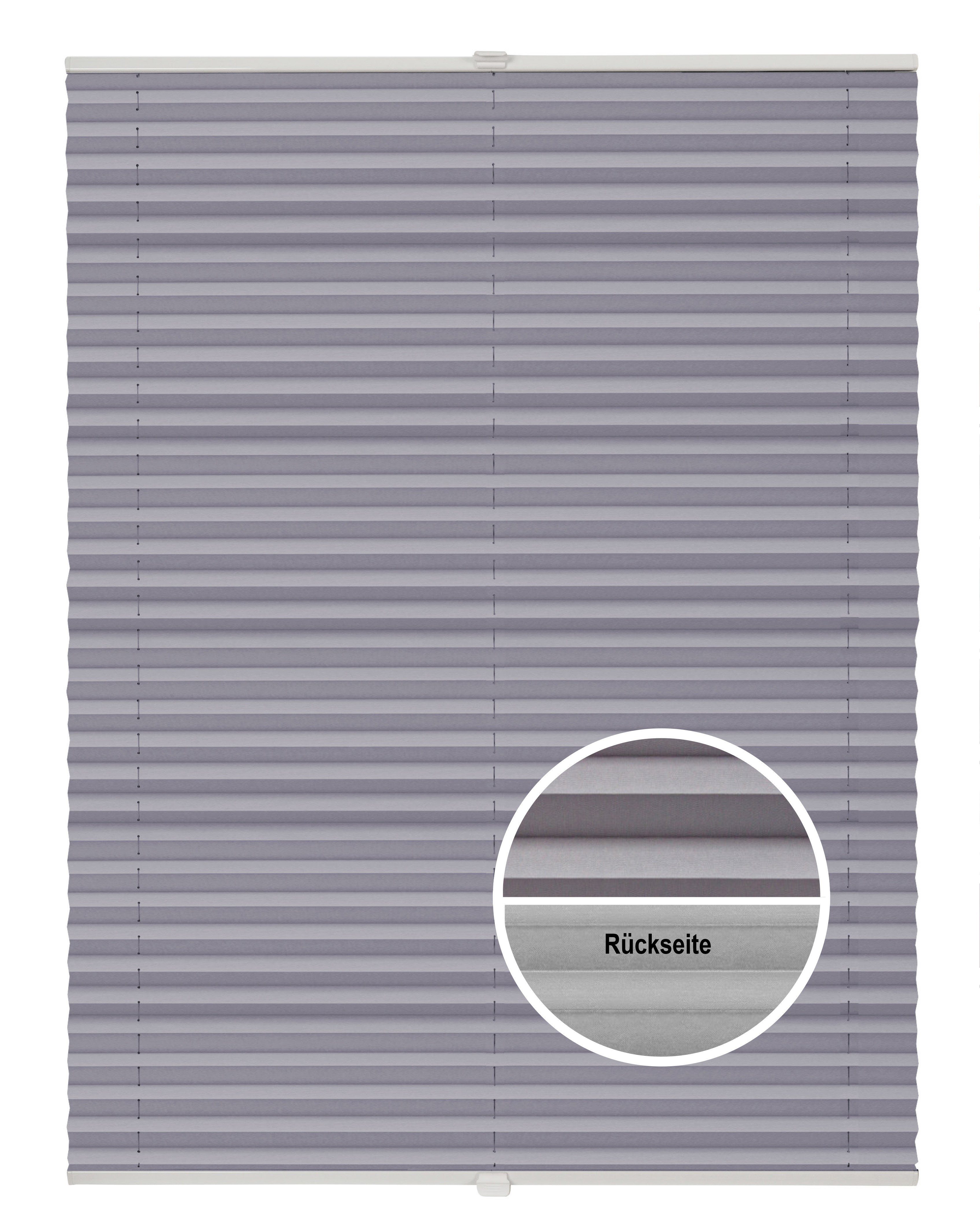 ondeco Plissee Basic Thermo, ohne Bohren, verspannt, Klemmträger mit Feststellschraube