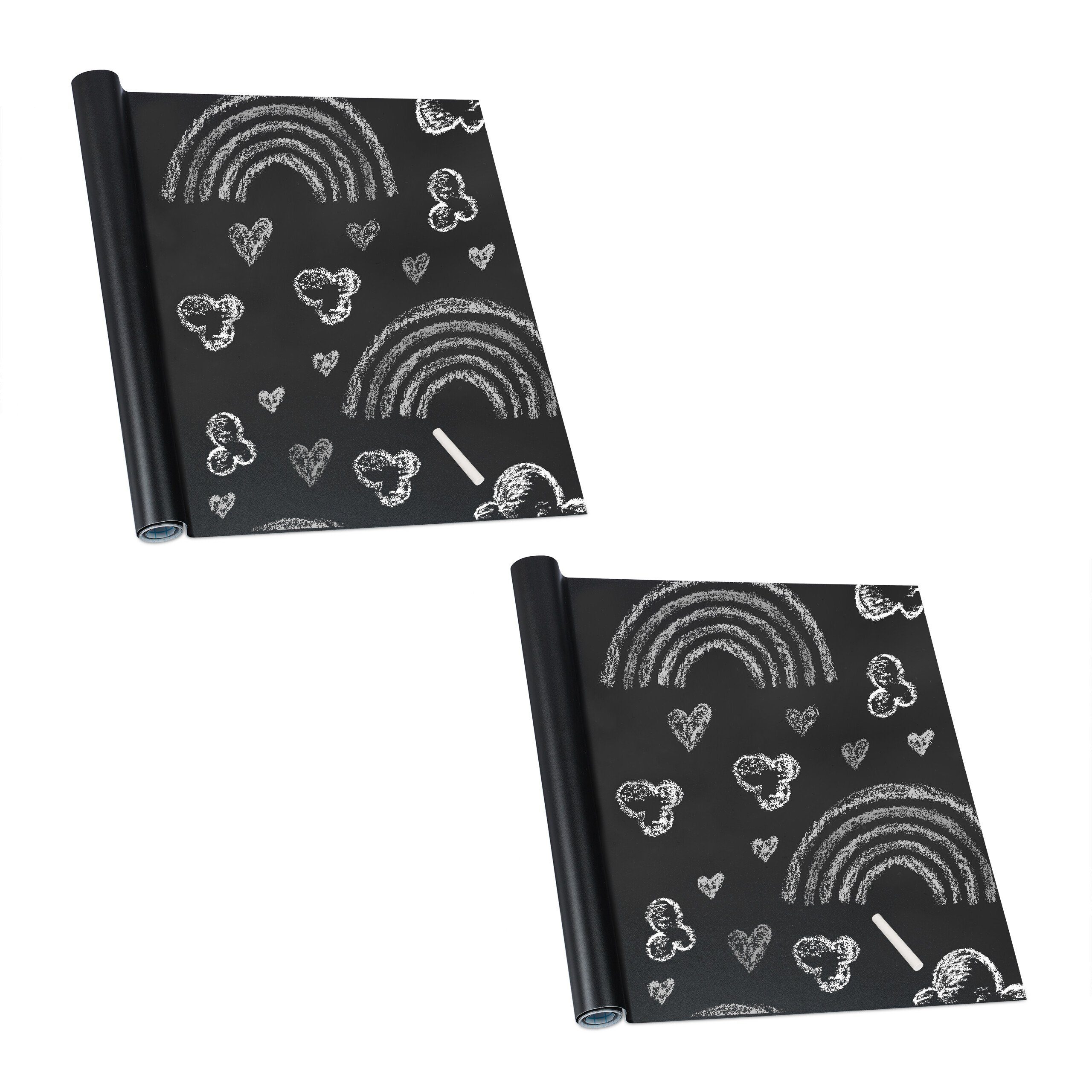relaxdays Tafelfolie 2 x Tafelfolie selbstklebend günstig online kaufen