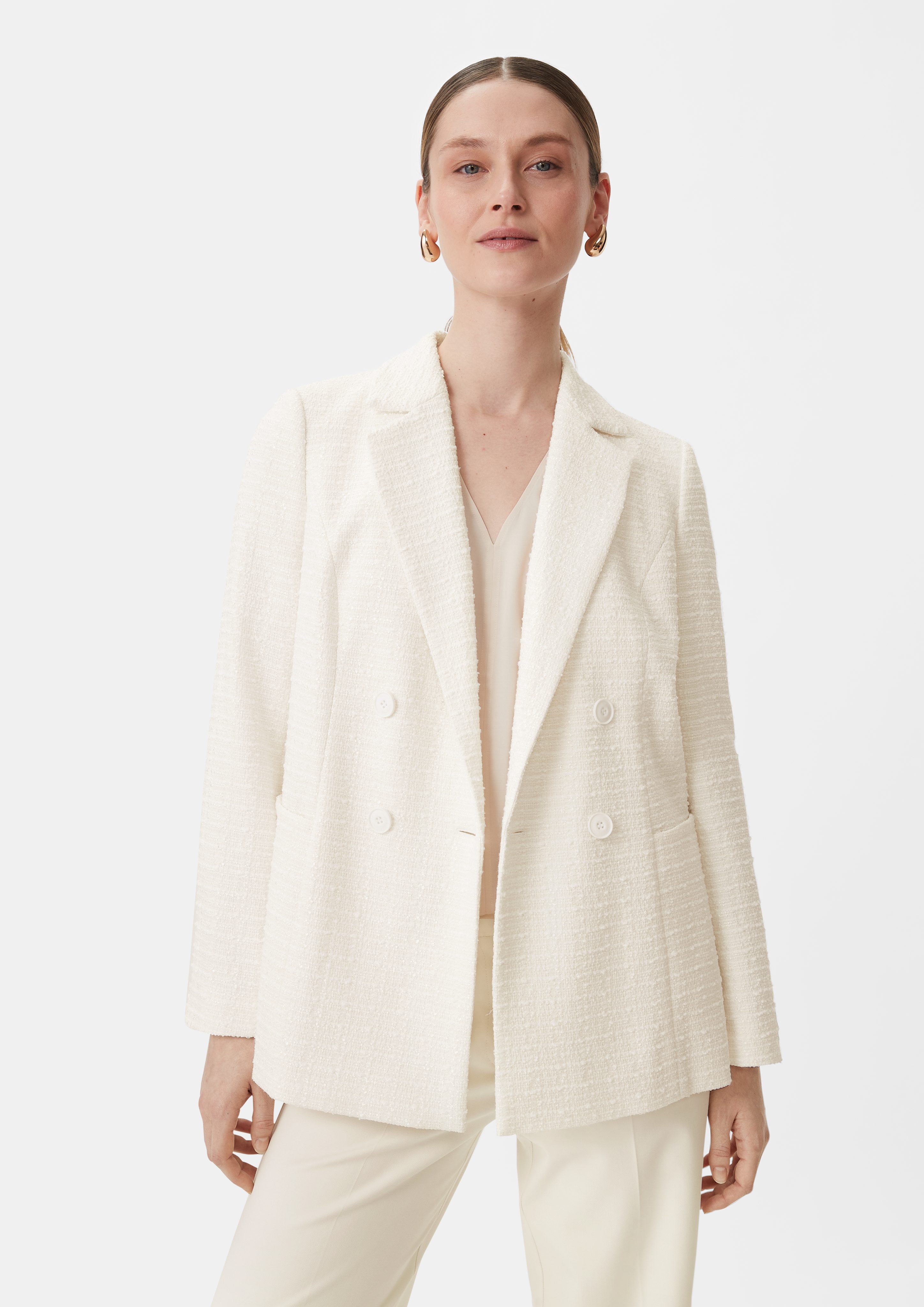 Blusenblazer Blazer aus Bouclé