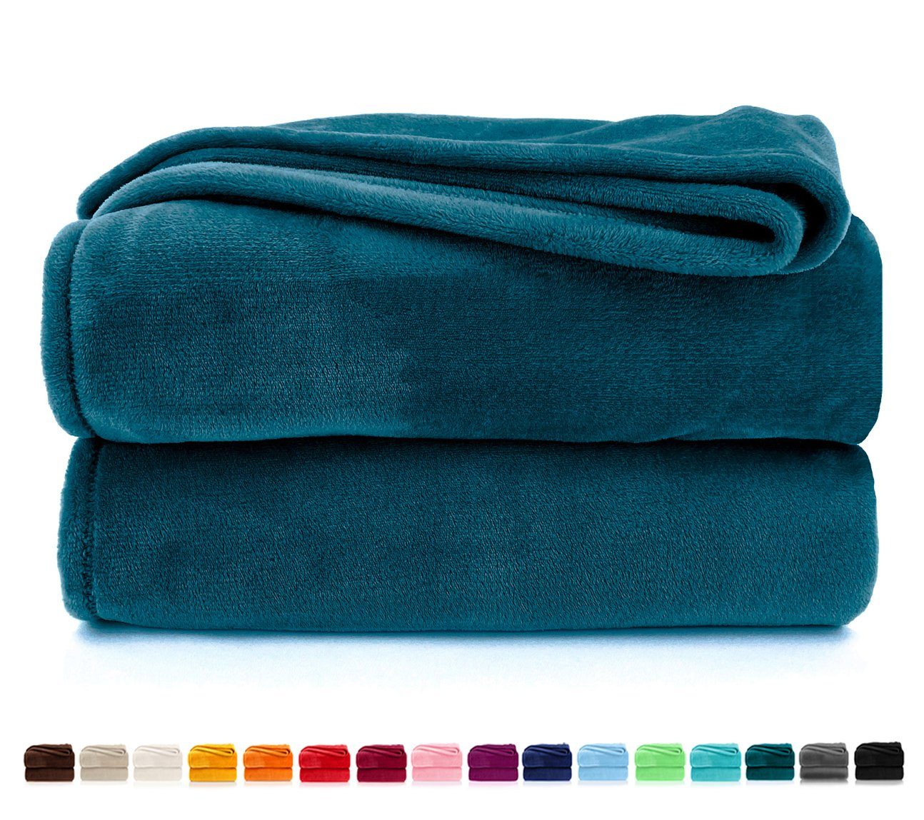 Überwurfdecke Mit Hundepfoten-Muster – Weiche Flanell-Decke Für Sofa, Bett & Picknick, Schwarz-Weiß