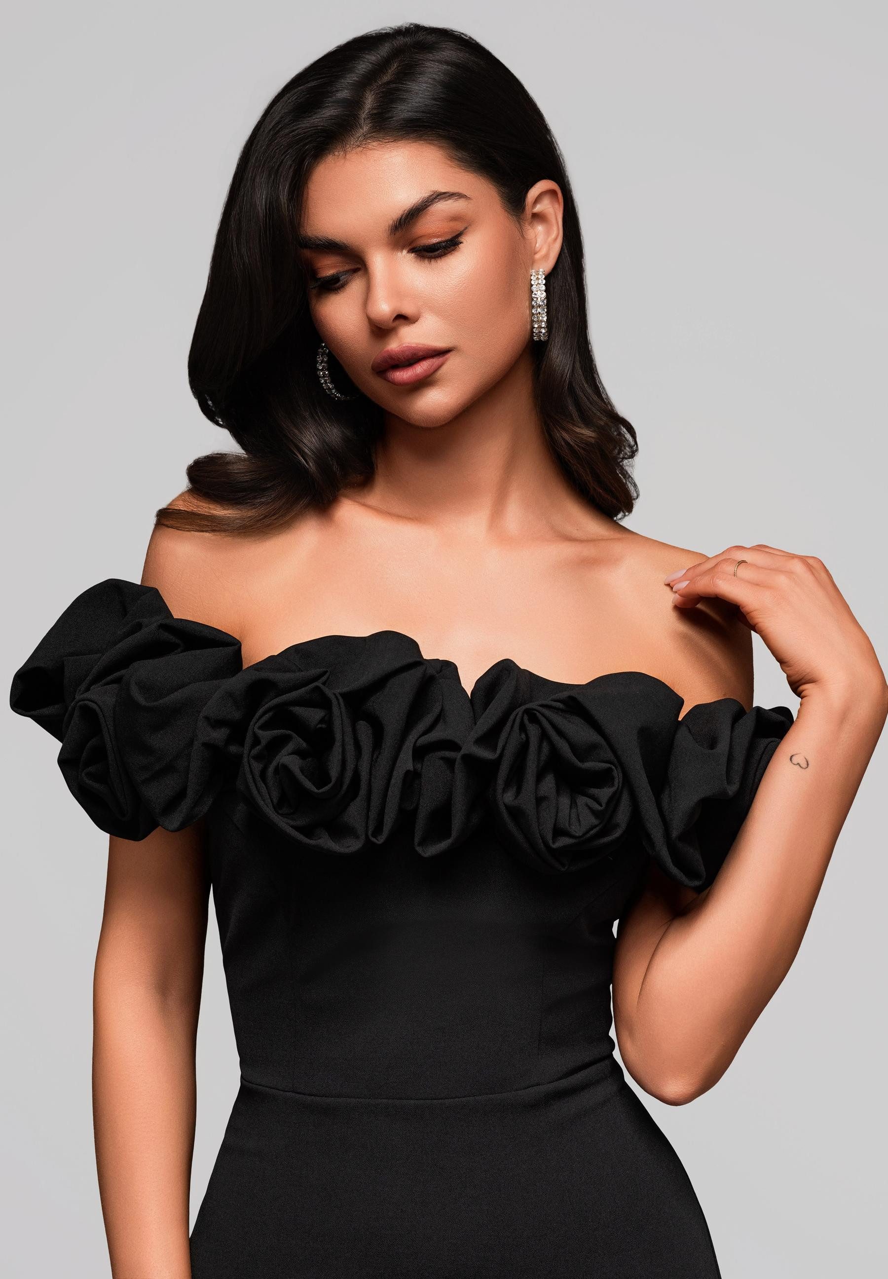 OMBRE Abendkleid Elegantes Maxikleid mit Drappierung günstig online kaufen