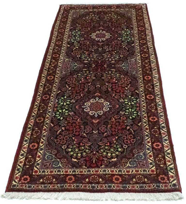 Hochflor-Läufer Bidjar Stark Gemustert Rosso 187 x 71 cm, morgenland, rechteckig, Höhe: 10 mm, Unikat mit Zertifikat