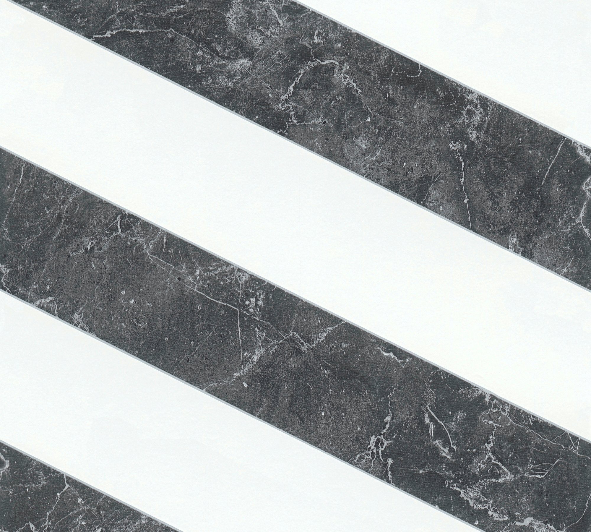 gestreift, is Vliestapete MICHALSKY good, Glatt LIVING Streifen, BY Marble, METROPOLIS Glänzend Designertapete Change Tapete Marmor Modern schwarz/weiß/silberfarben