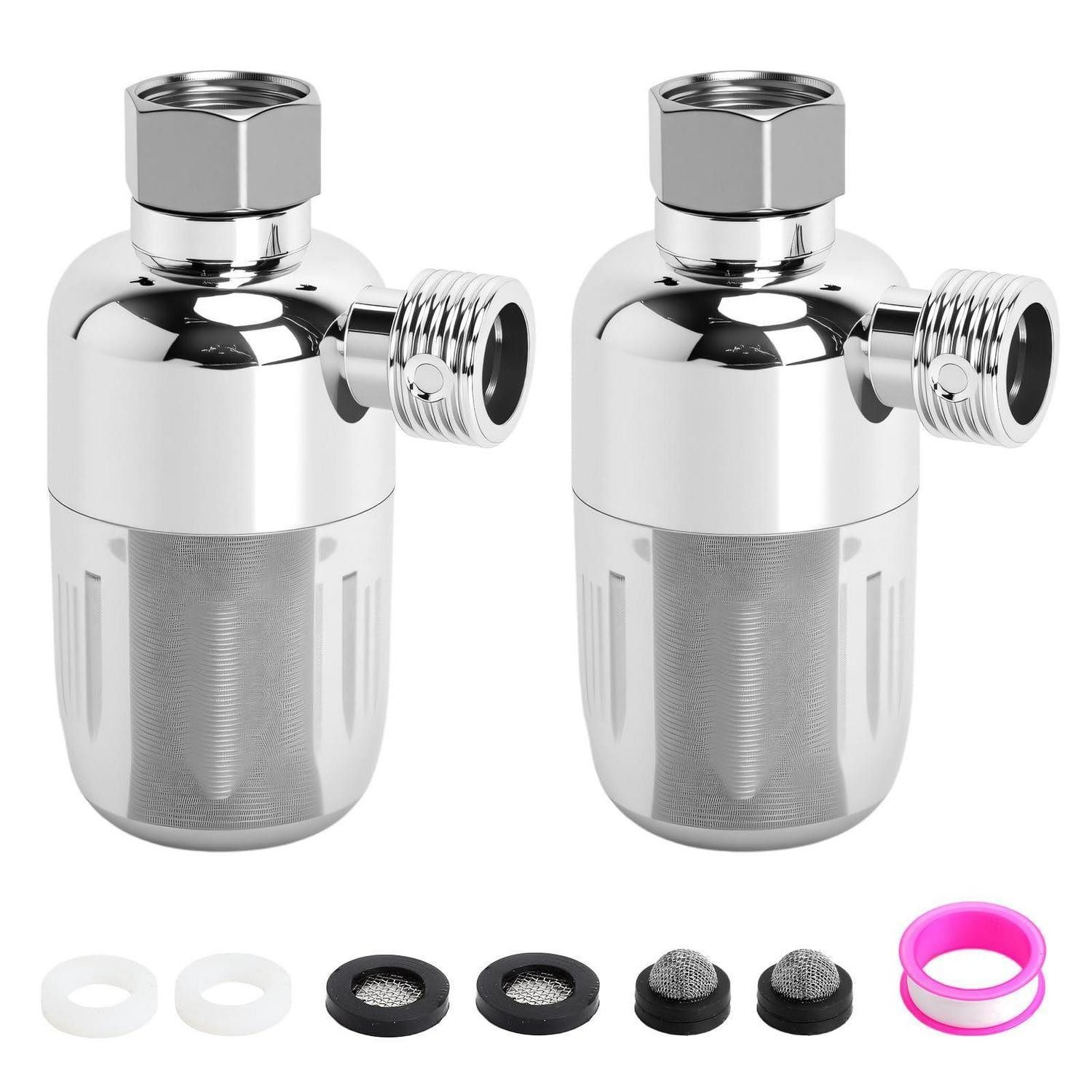 LuxusKollektion Wasserhahnfilter Wasserfilter 2 Stck. 1/2 Zoll Edelstahl Vorfilter