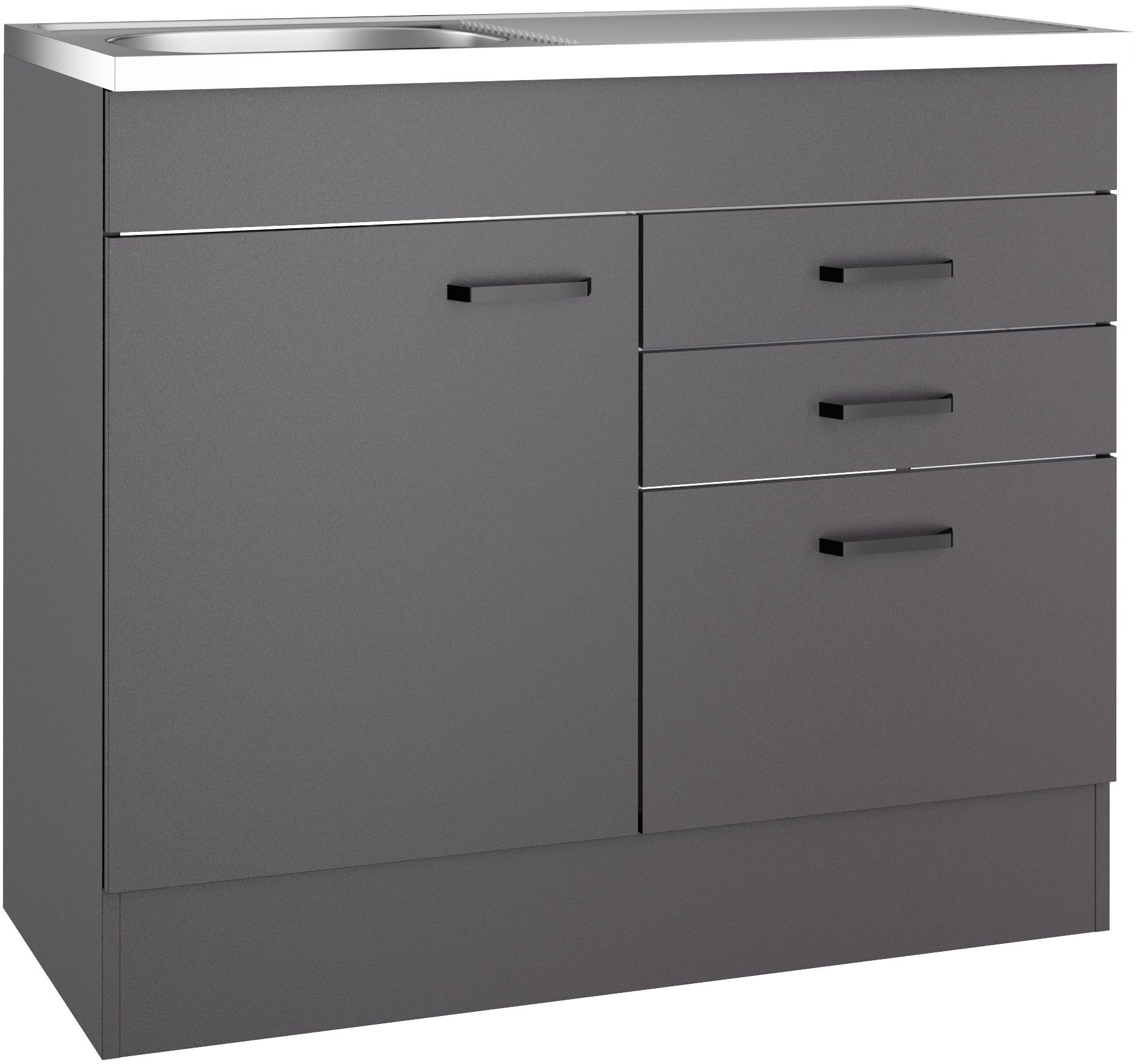 OPTIFIT Spülenschrank OPTImulti Breite 100 cm, Tiefe 50 cm, mit Spülenauflage