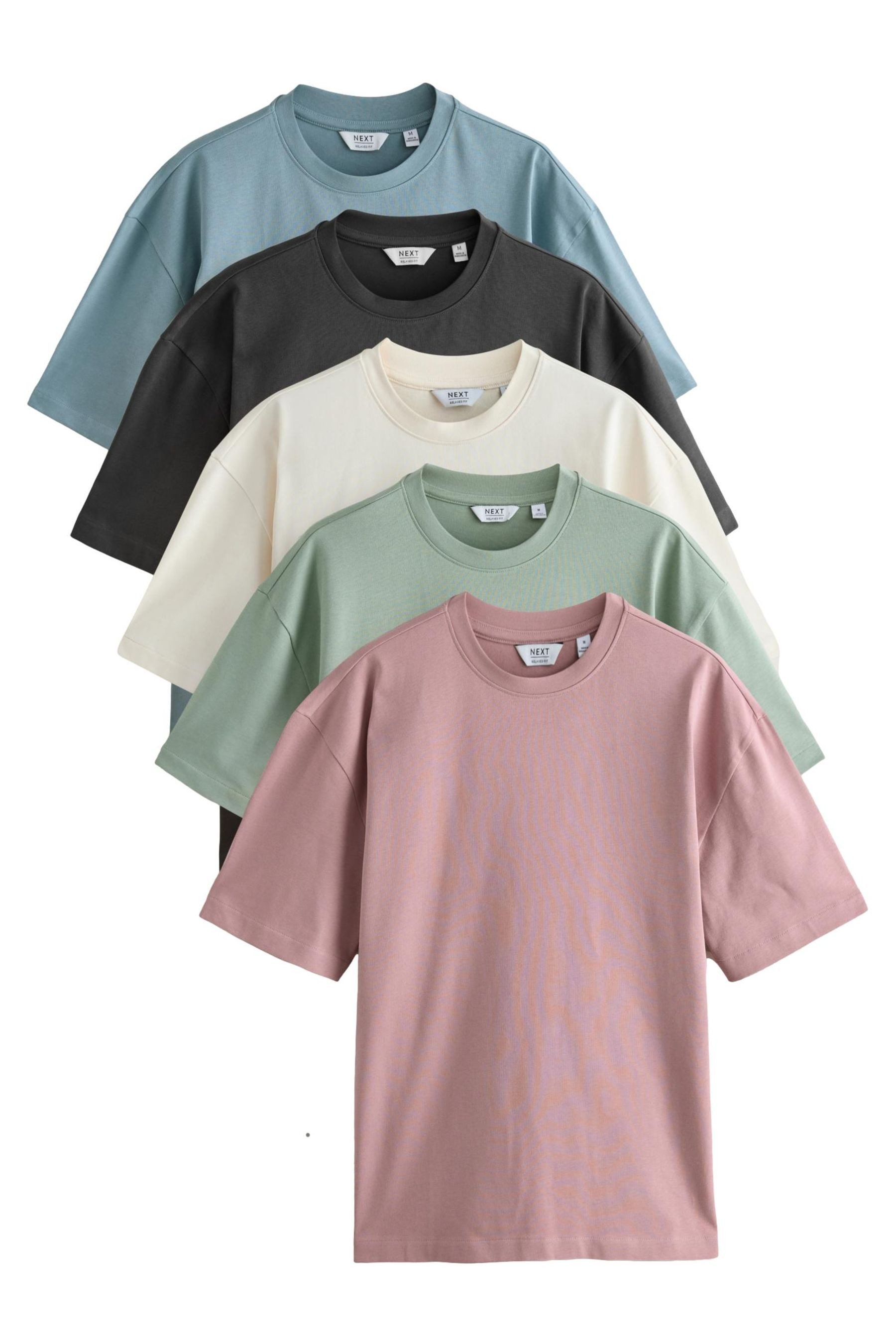 Pastels Green/Blue/Ecru/Slate/Pink