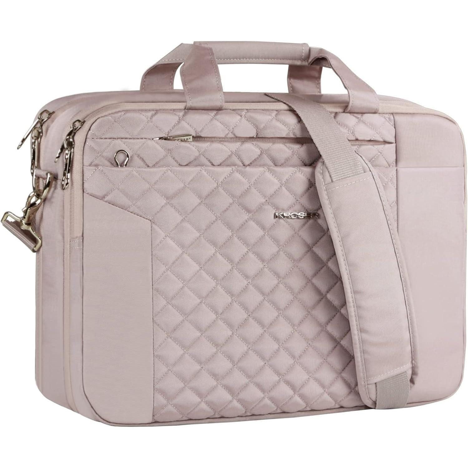 LuxusKollektion Laptoptasche Laptoptasche Damen 17 Zoll Aktentasche Tablet Wasserabweisend Rosa