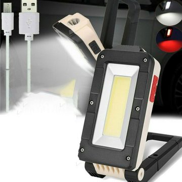 BlingBin LED Arbeitsleuchte LED-COB Werkstattlampe Arbeitslampe Baustrahler akku USB