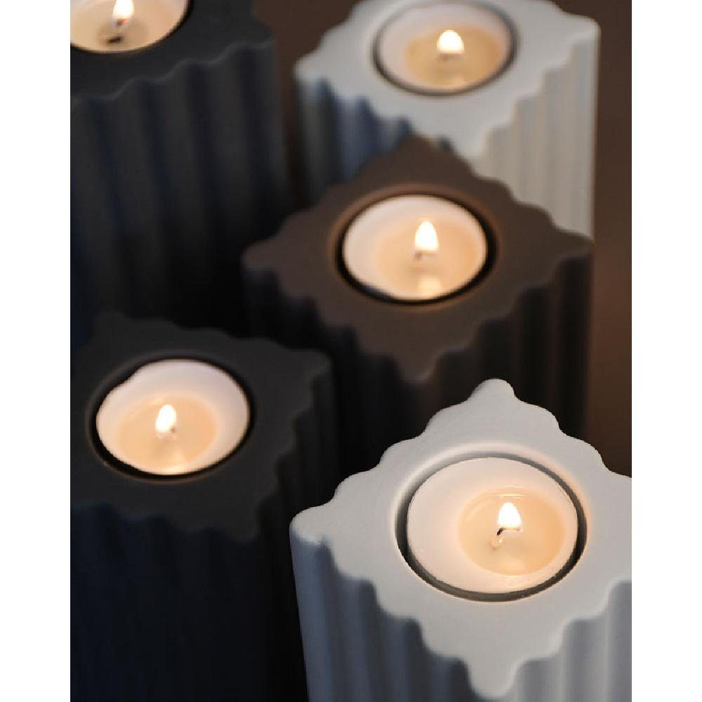 Nickebo Kerzenleuchter Kerzenhalter (15cm) Storefactory Braun