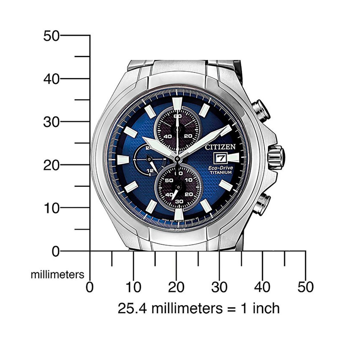 Citizen Chronograph CA0700-86L, Armbanduhr, Herrenuhr, Solar, Stoppfunktion, Titan, Saphirglas