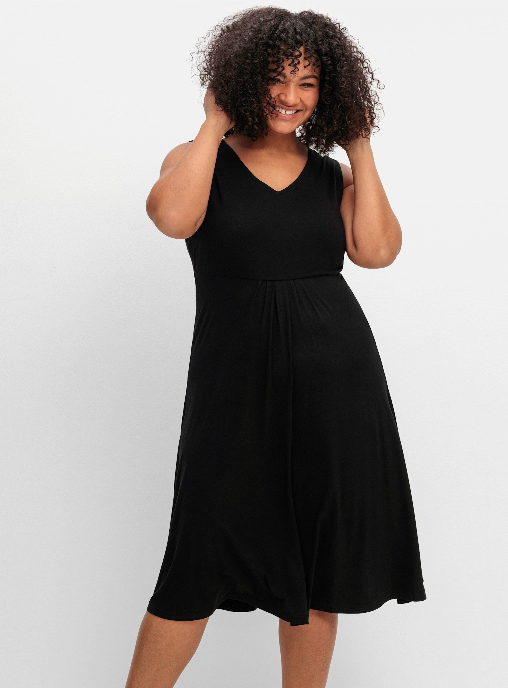 Sheego Jerseykleid Jerseykleid Ärmellos günstig online kaufen