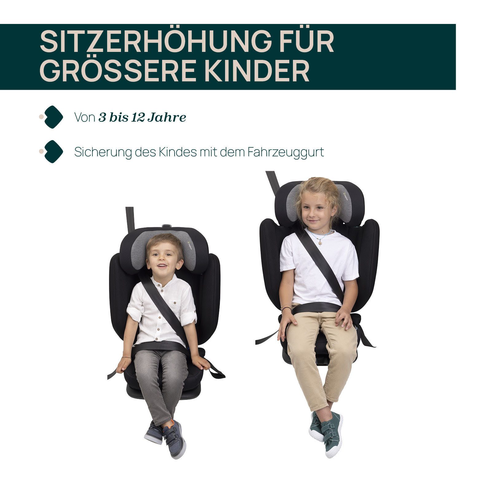 Chicco Autokindersitz Fold & Go I-Size, ab: 3 Jahren, bis: 12 Jahren, ab: 100 cm, bis: 150 cm