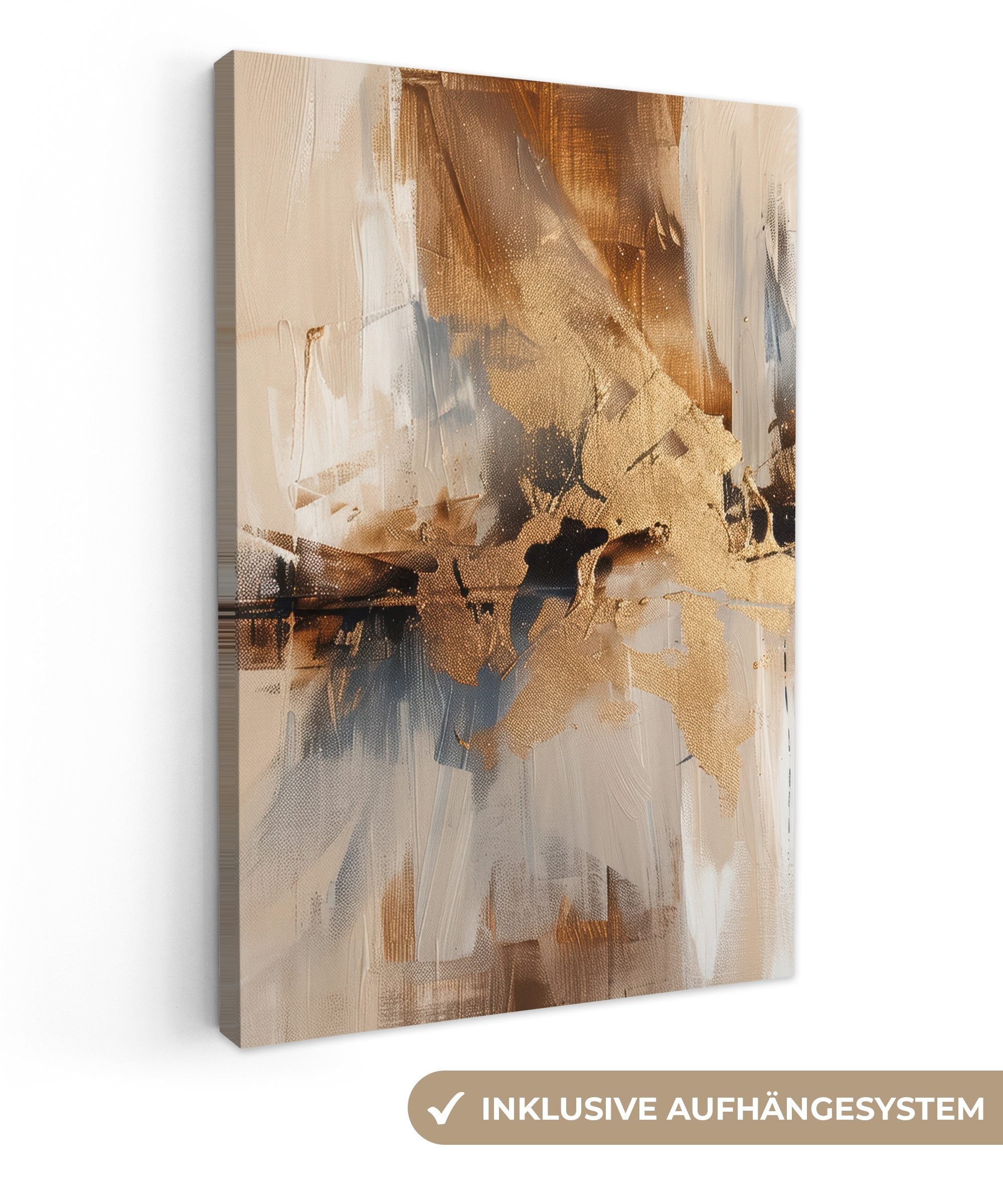 OneMillionCanvasses® Leinwandbild Modern - Braun - günstig online kaufen