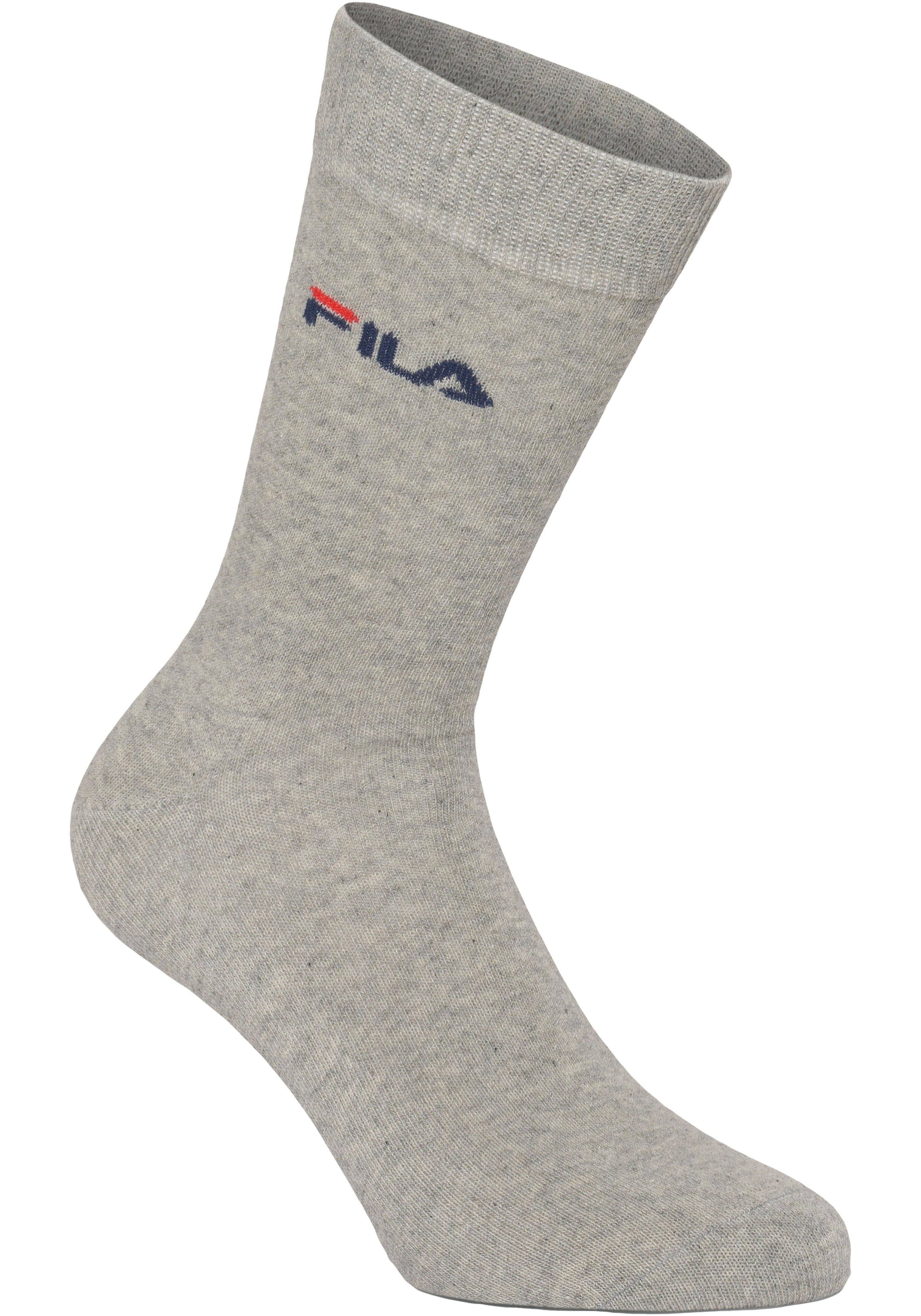 Fila Socken UNISEX LIFESTYLE PLAIN SOCKS (6-Paar, 6 Paar) mit eingestrickem Logo