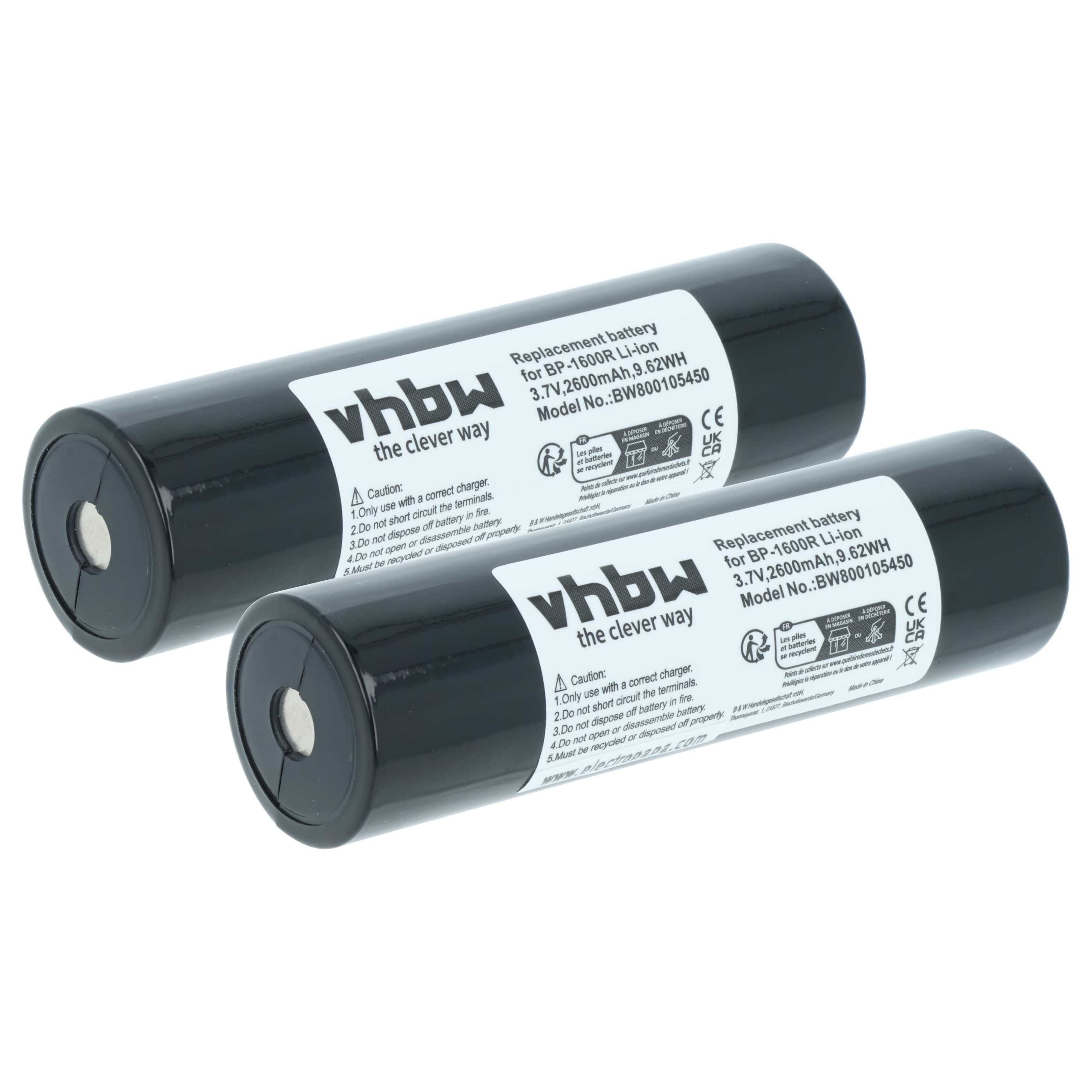 vhbw Akku Ersatz für AD-MS10BT, NB-111, BP-1600R, NB111 für CD-Player (2600 Akku Akku Li-Ion 2600 mAh (3,7 V, 2 St), Leistungsfähige Austausch-Akkus für tragbaren Mini Disk, Mini DV