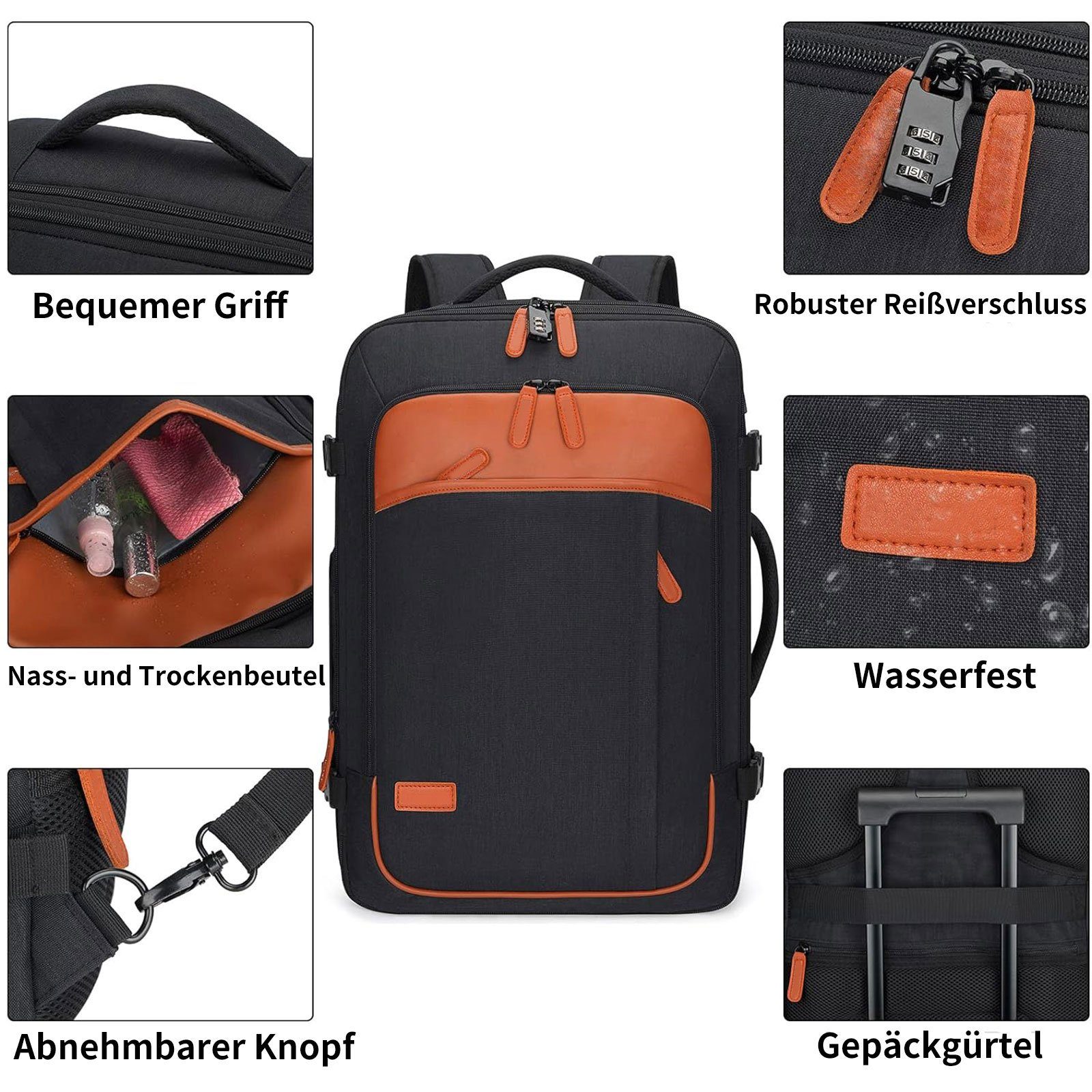 OKWISH Reiserucksack Laptoptasche Business Rucksack Rucksäcke günstig online kaufen