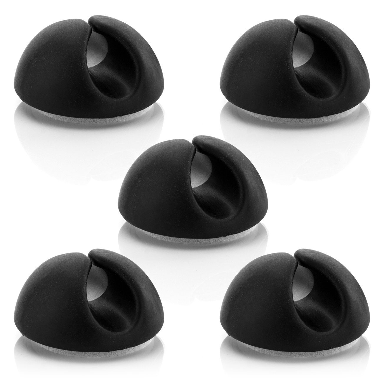 deleyCON deleyCON 5x Kabelhalter Kabelführung Kabel Fixierung Kabel Clips TV-Adapter