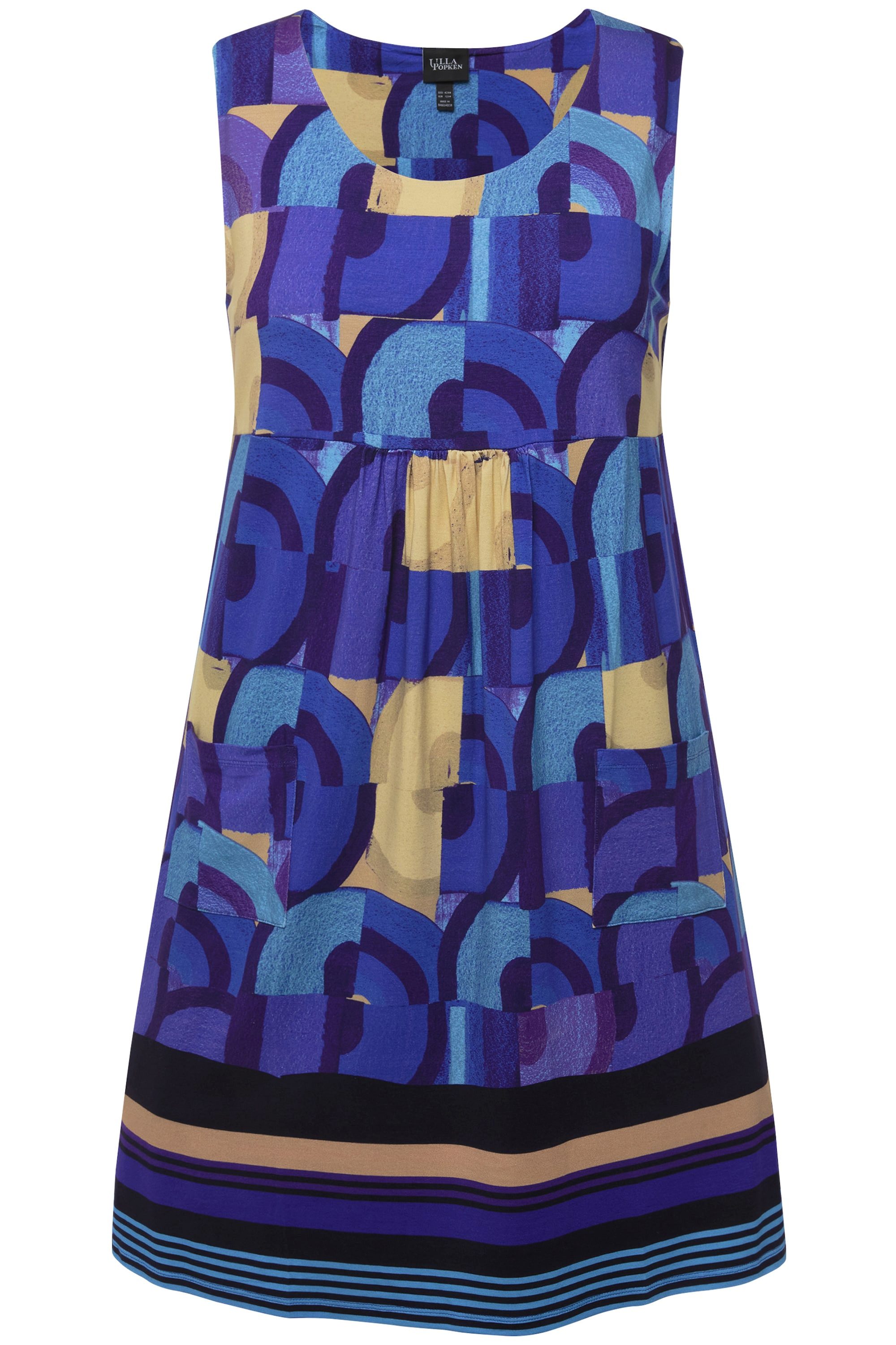 Ulla Popken Jerseykleid Jerseykleid bedruckt A-Linie günstig online kaufen