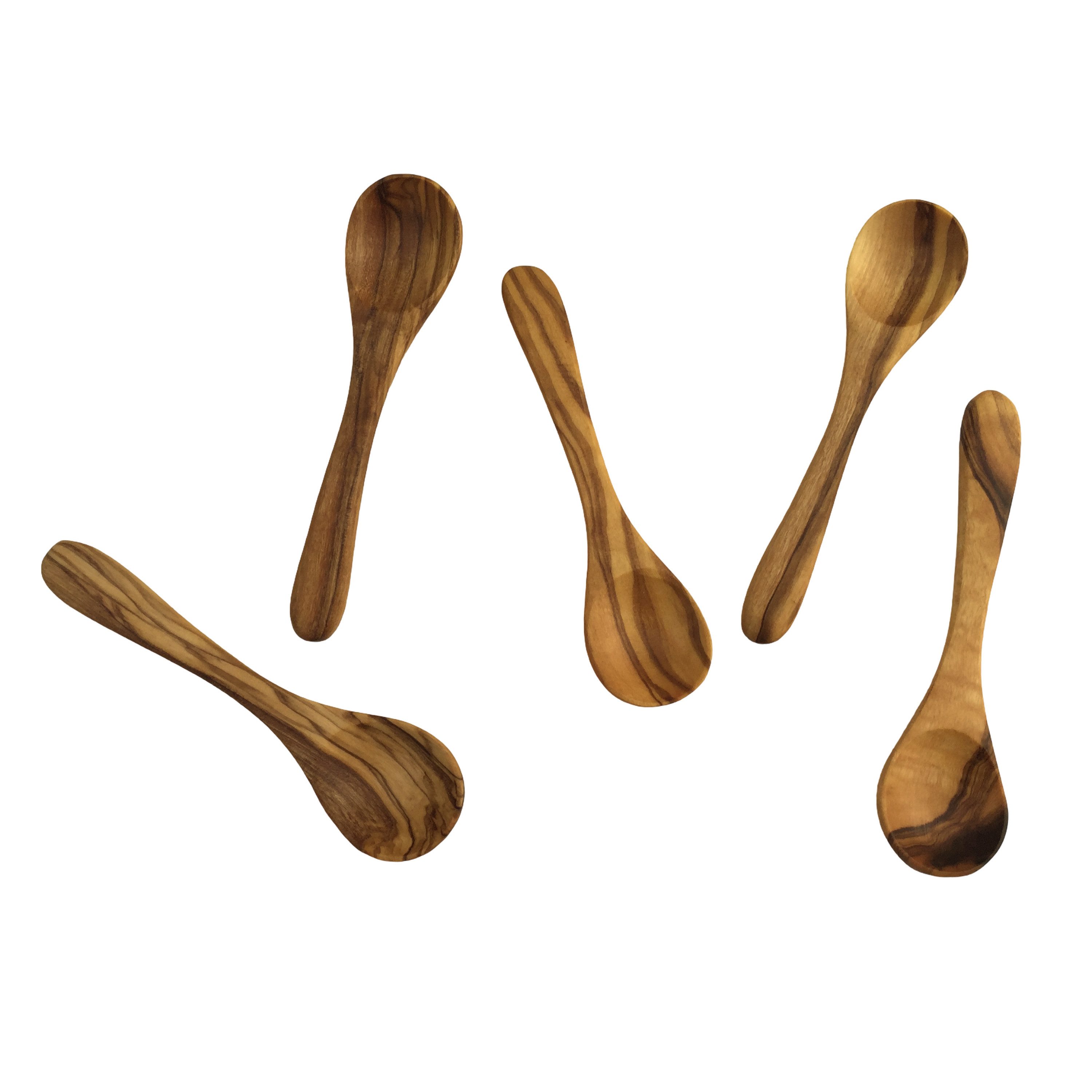 medina mood Messlöffel Mini Löffel "Piccolo" 9 cm in 5er Set Dosierlöffel aus Olivenholz, (1-St) – Bild 3 von 5