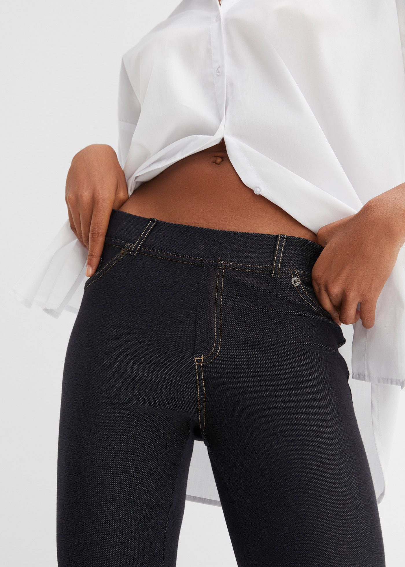 bonprix Jeggings schmale Skinny-Fit-Passform, Jeans-Leggings