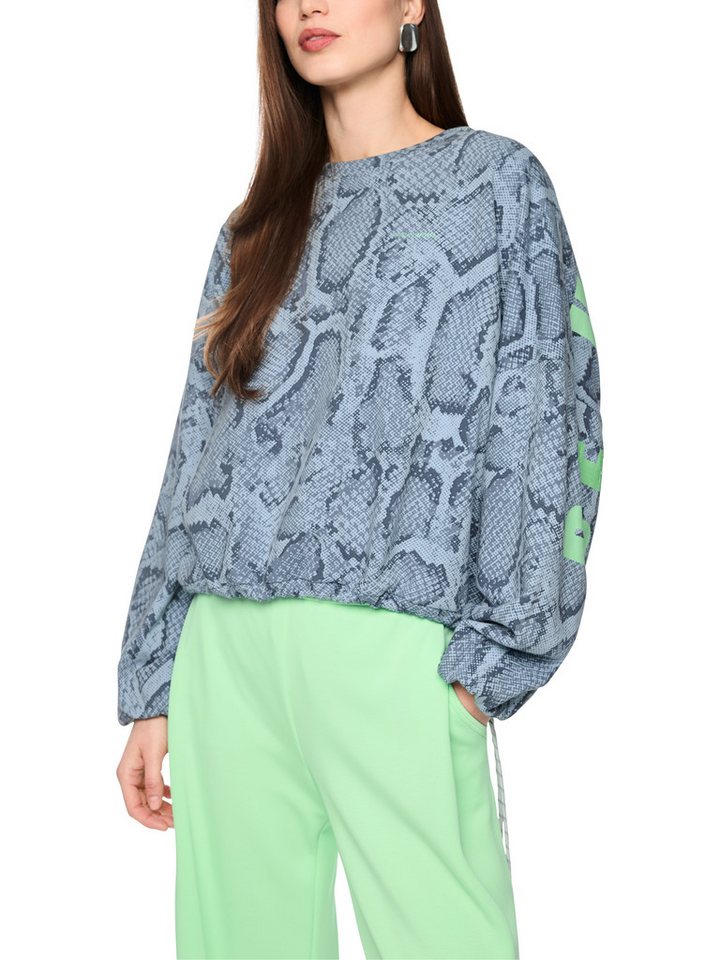 Marc Cain Sweatshirt Urban Haze Premium Damenmode mit Animal Print
