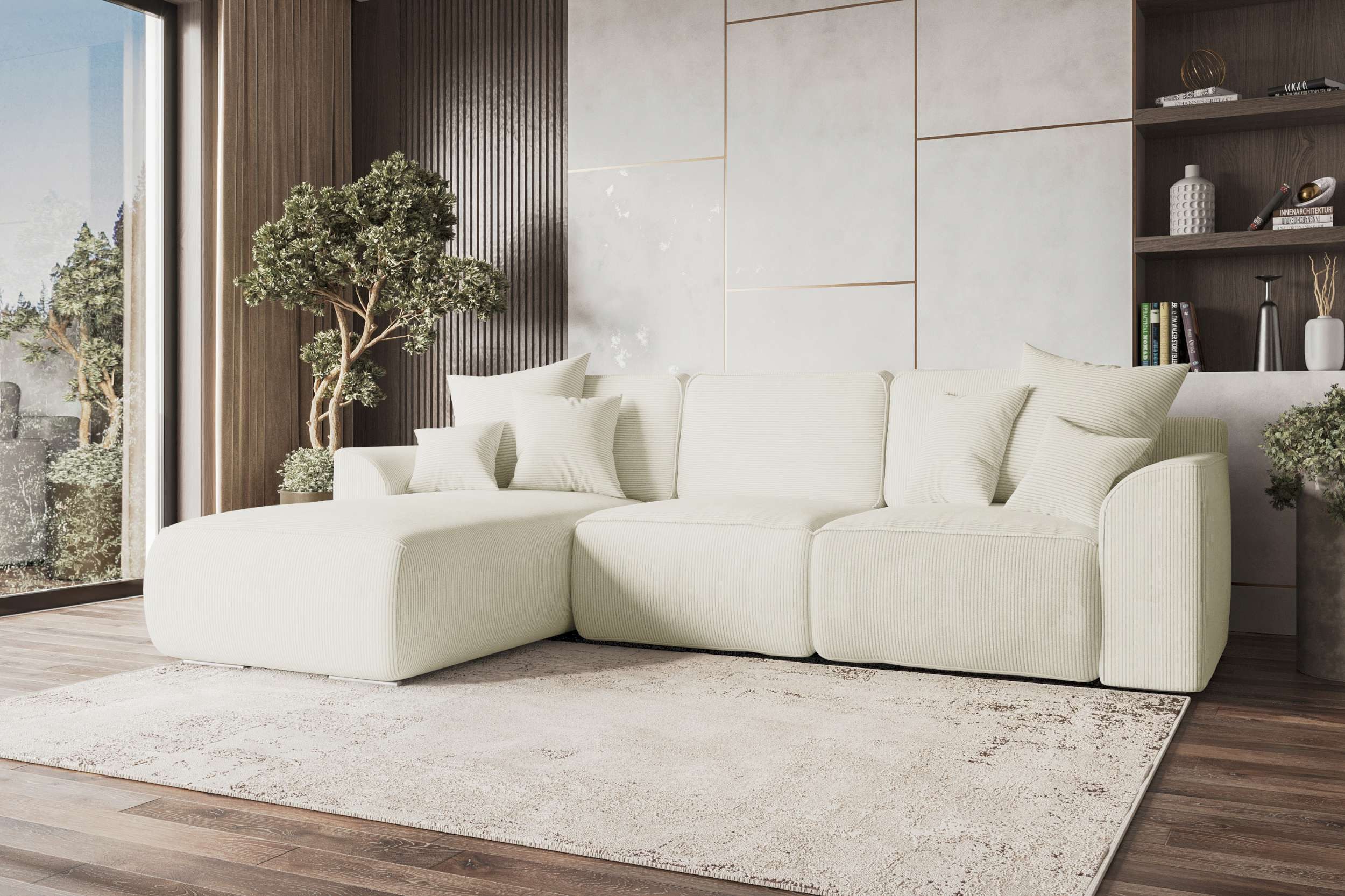99rooms Ecksofa Gusto, Sofa L-Form, Eckcouch, mit Schlaffunktion, abnehmbar günstig online kaufen