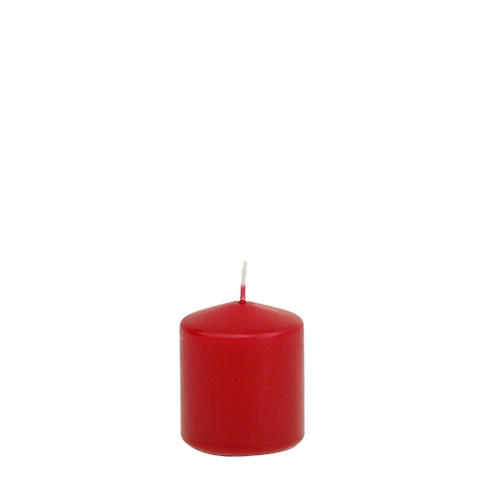 Wiedemann Kerzen Stumpenkerze Stumpenkerze Rot 70/60 – 16er Set für Deko, Events &, 16 Stück