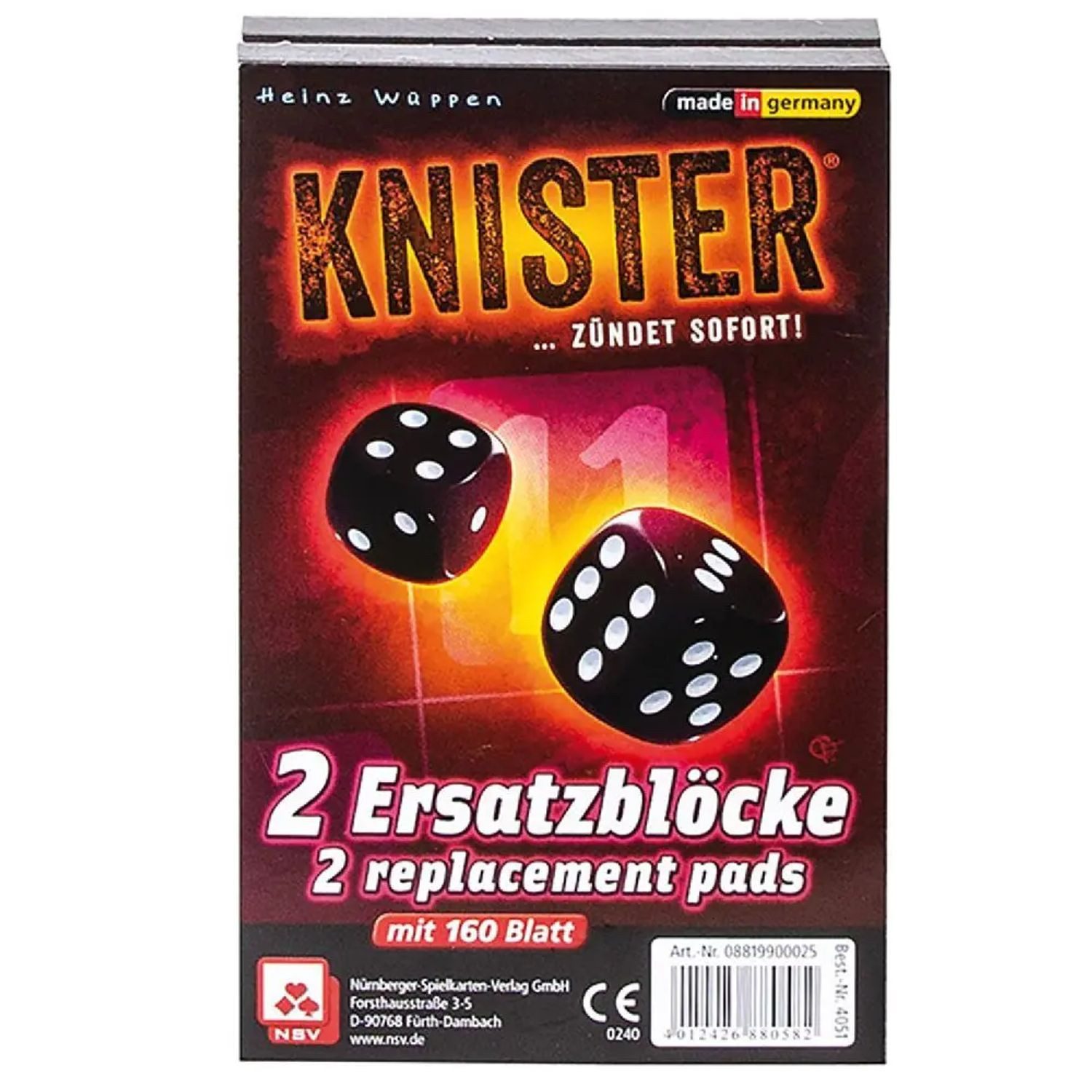 Nürnberger Spielkarten Spiel Knister - Ersatzblöcke