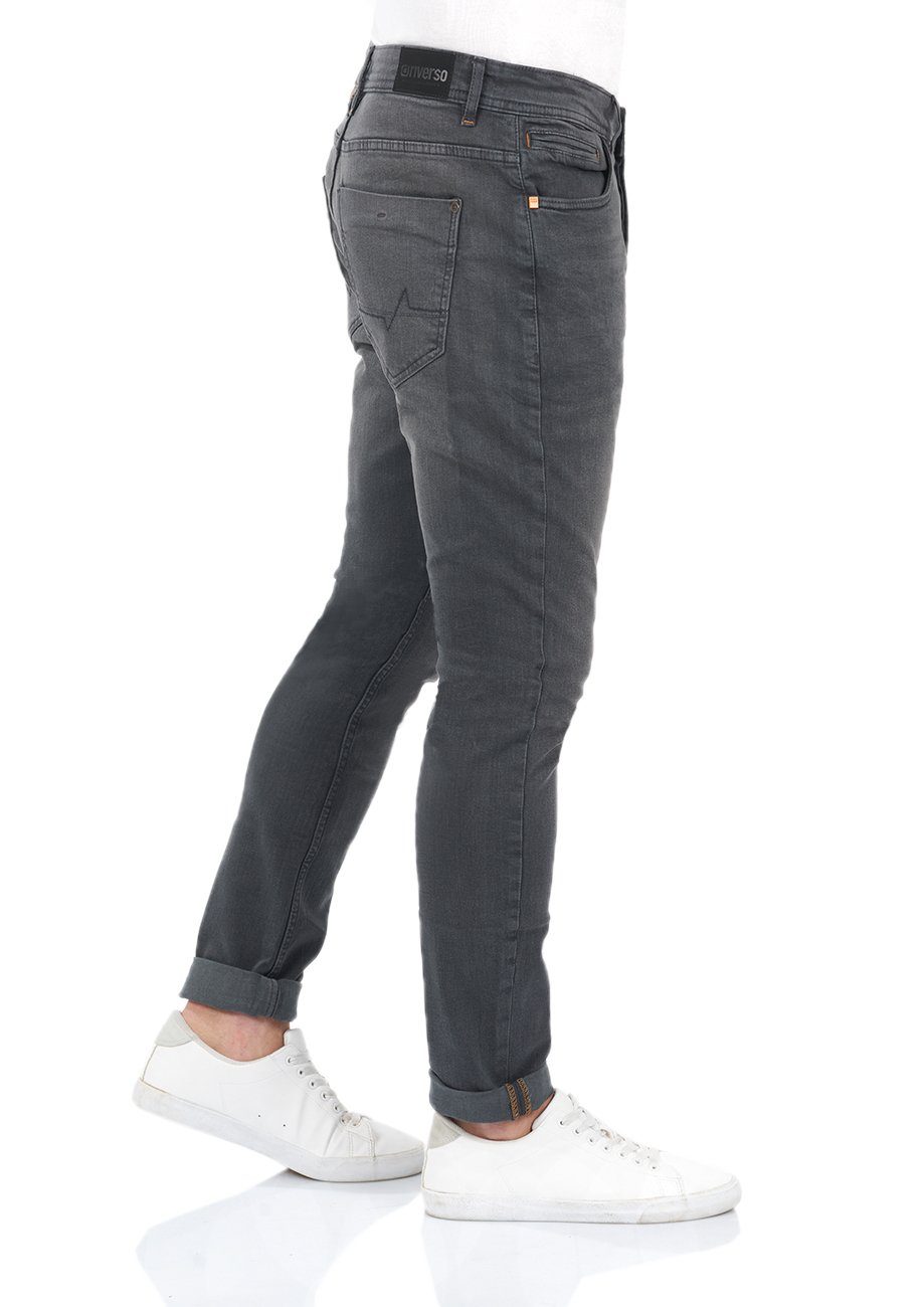 riverso Tapered-fit-Jeans Herren Jeanshose mit Denim Fit Grey Denim Hose RIVToni (G121) Tapered Stretch