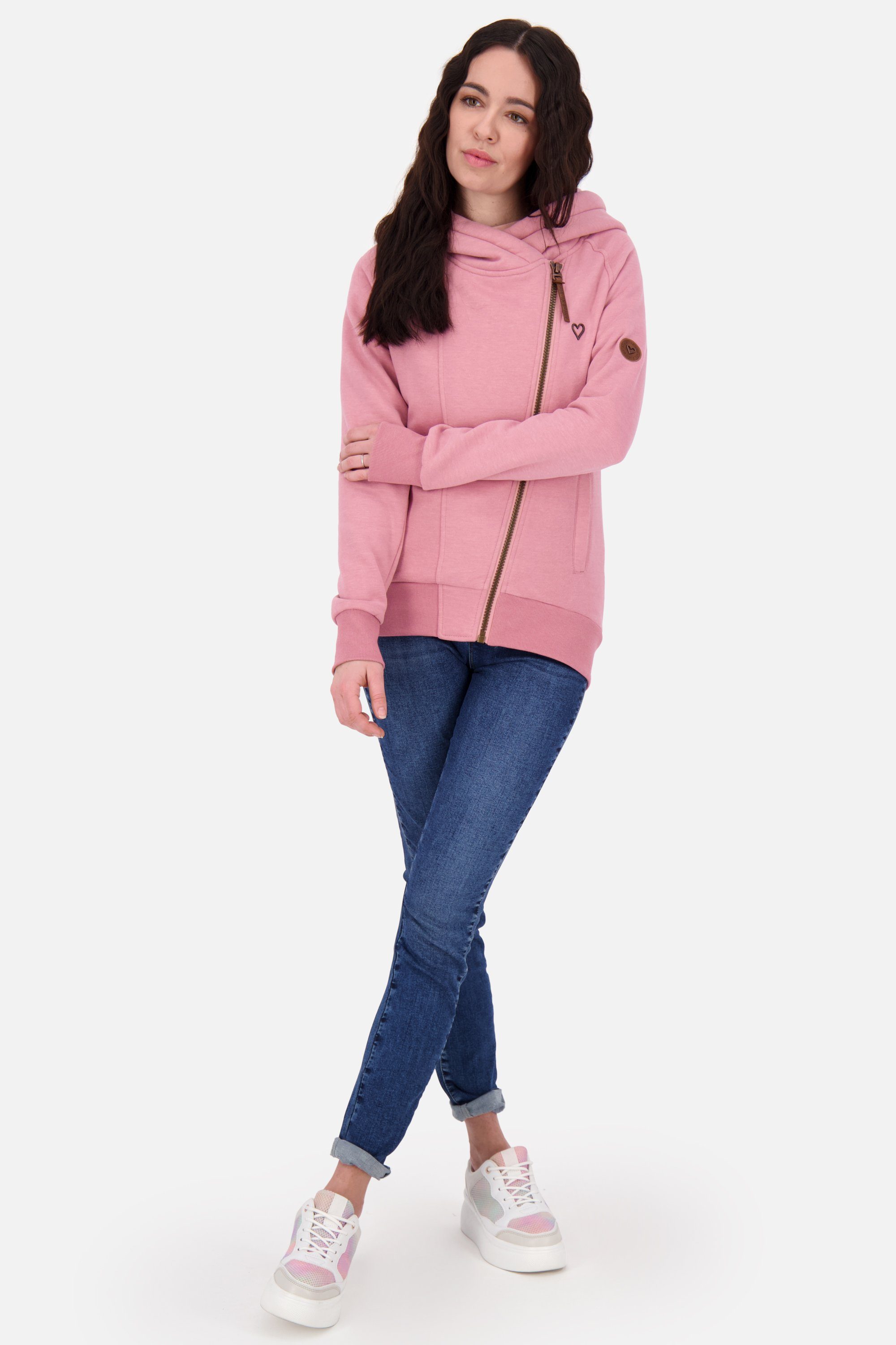 A Kickin Kapuzensweatjacke mauve Alife melange Hooded SnakecharmerAK & Sweatjacket Damen