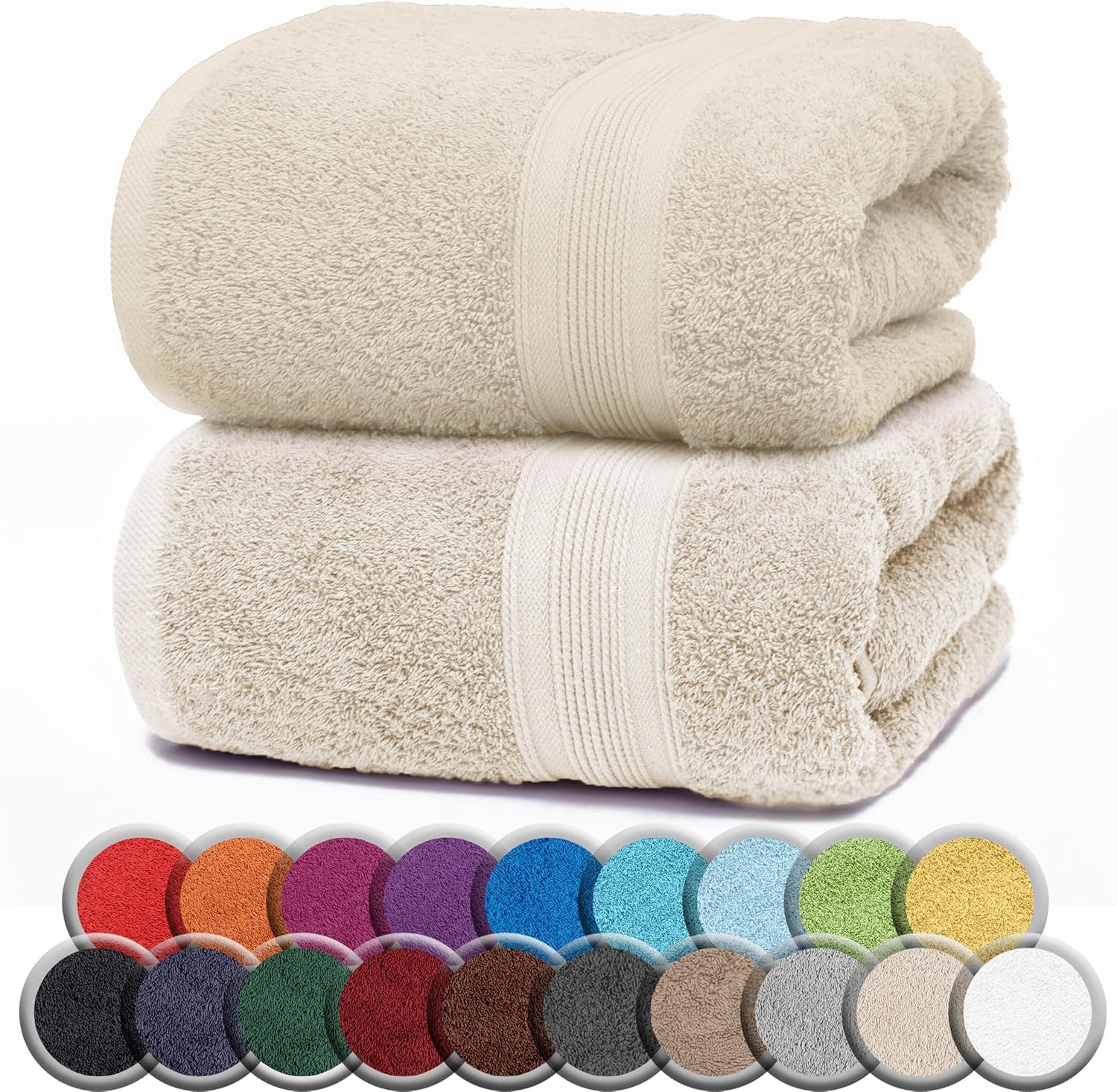 NatureMark Saunatuch Frottier Saunatücher 80x200cm, 100% Baumwolle (2-St), günstig online kaufen